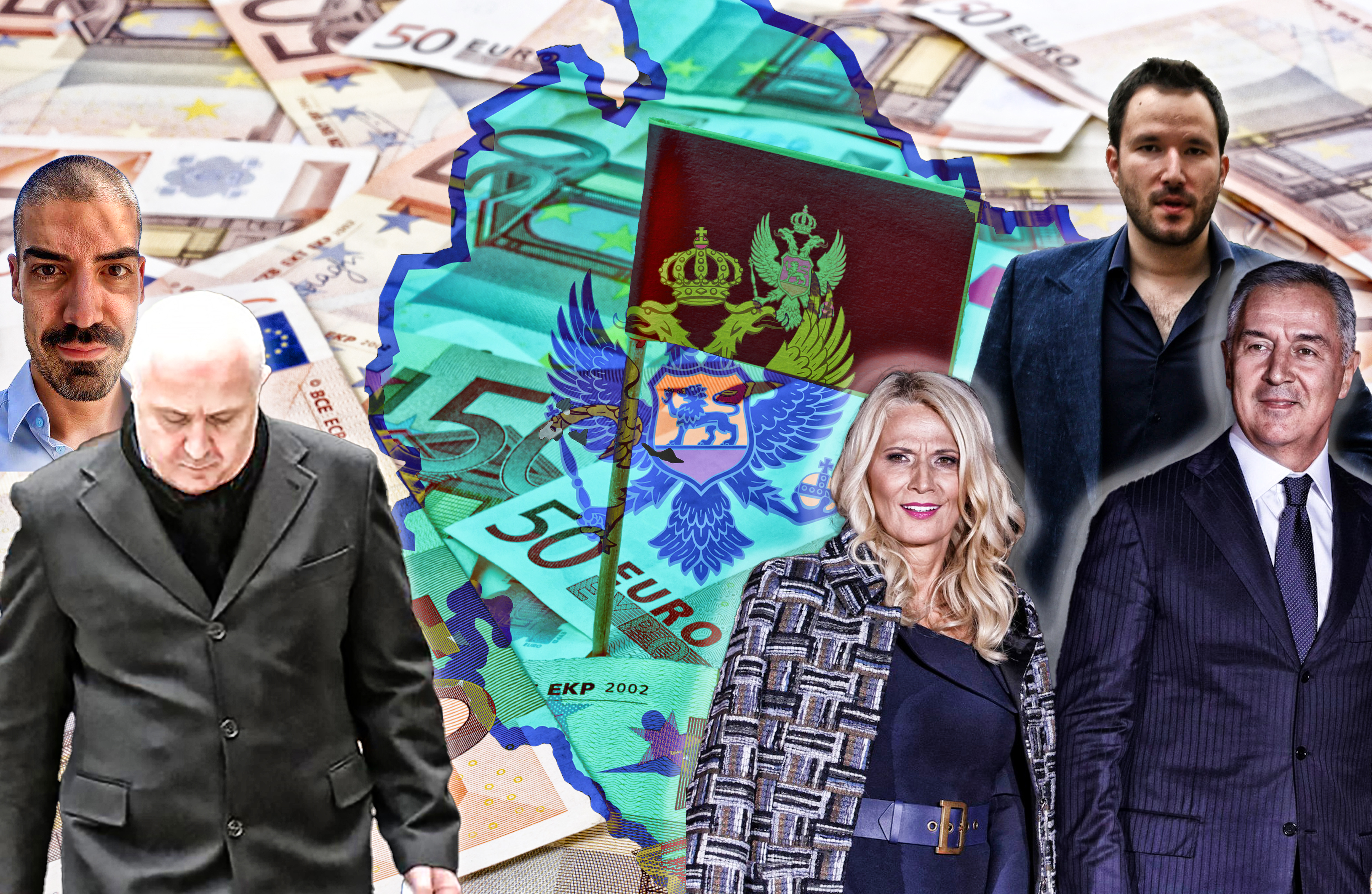 Imperija porodice Đukanović Flag of Montenegro sticking in european banknotes.(series) Milo, Aco, Lidija, Blažo Đukanović
Ana i Edin Kolarević - to su Milovi sestra i sestrić