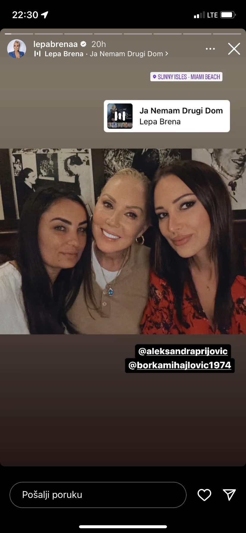 Borka Mihajlović, Lepa Brena, Aleksandra Prijović Foto: Instagram/lepabrenaa