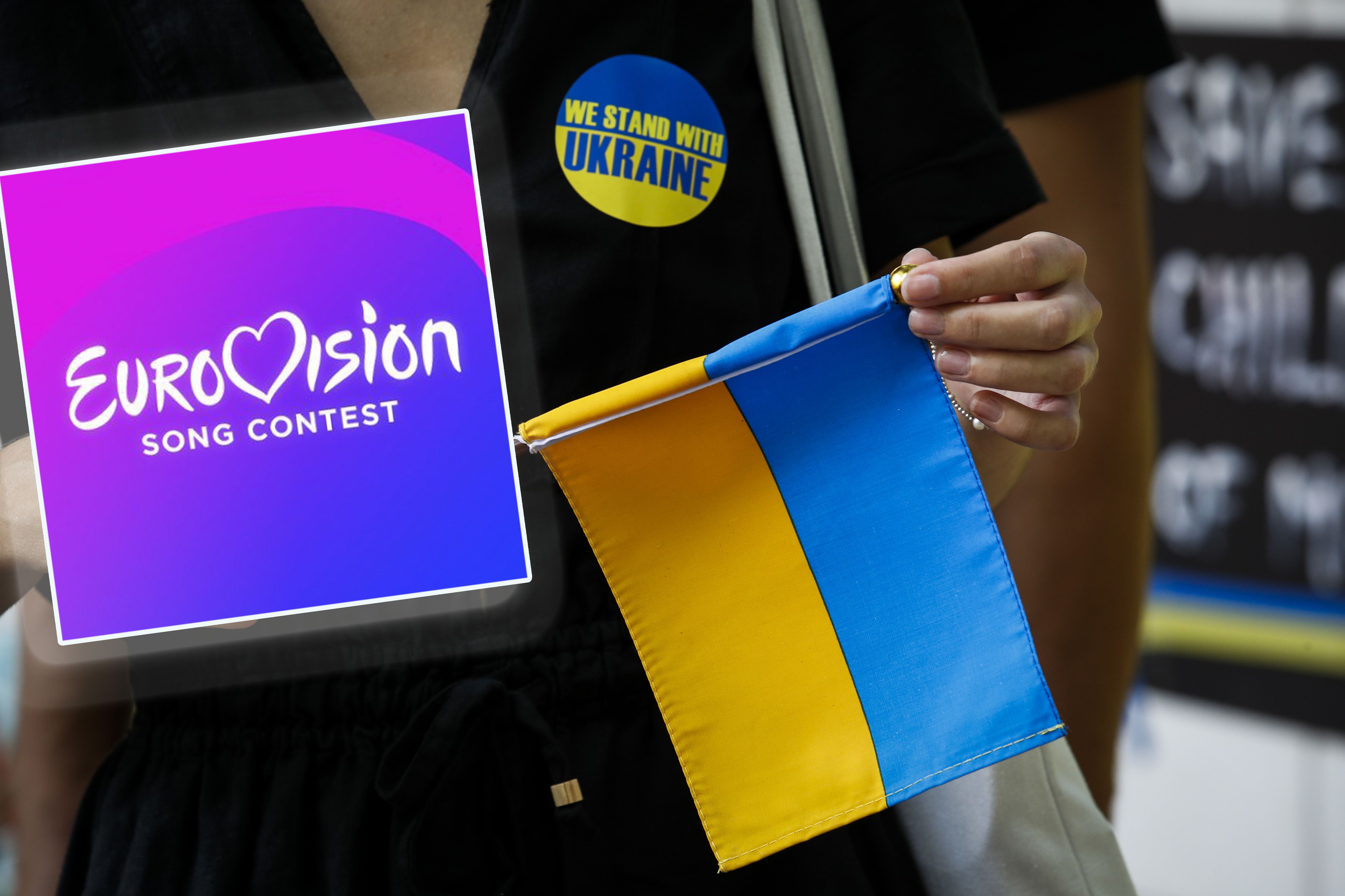 Protest against Russain-Ukrainian war in Bangkok ukrajina evrovizija