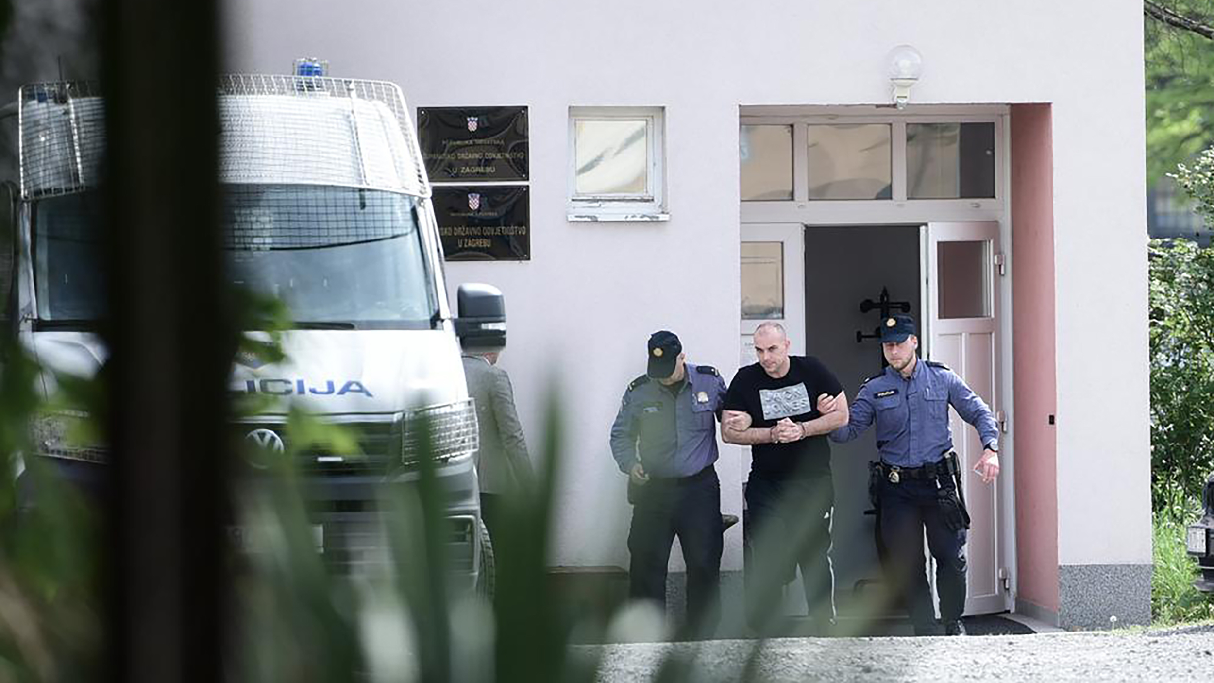 23.04.2023., Zagreb - Odlazak Kristijana K., zastitara osumnjicenog za ubojstvo Tomislava Sablje u klubu Ritz sa DORH-a. Photo: Neva Zganec/PIXSELL