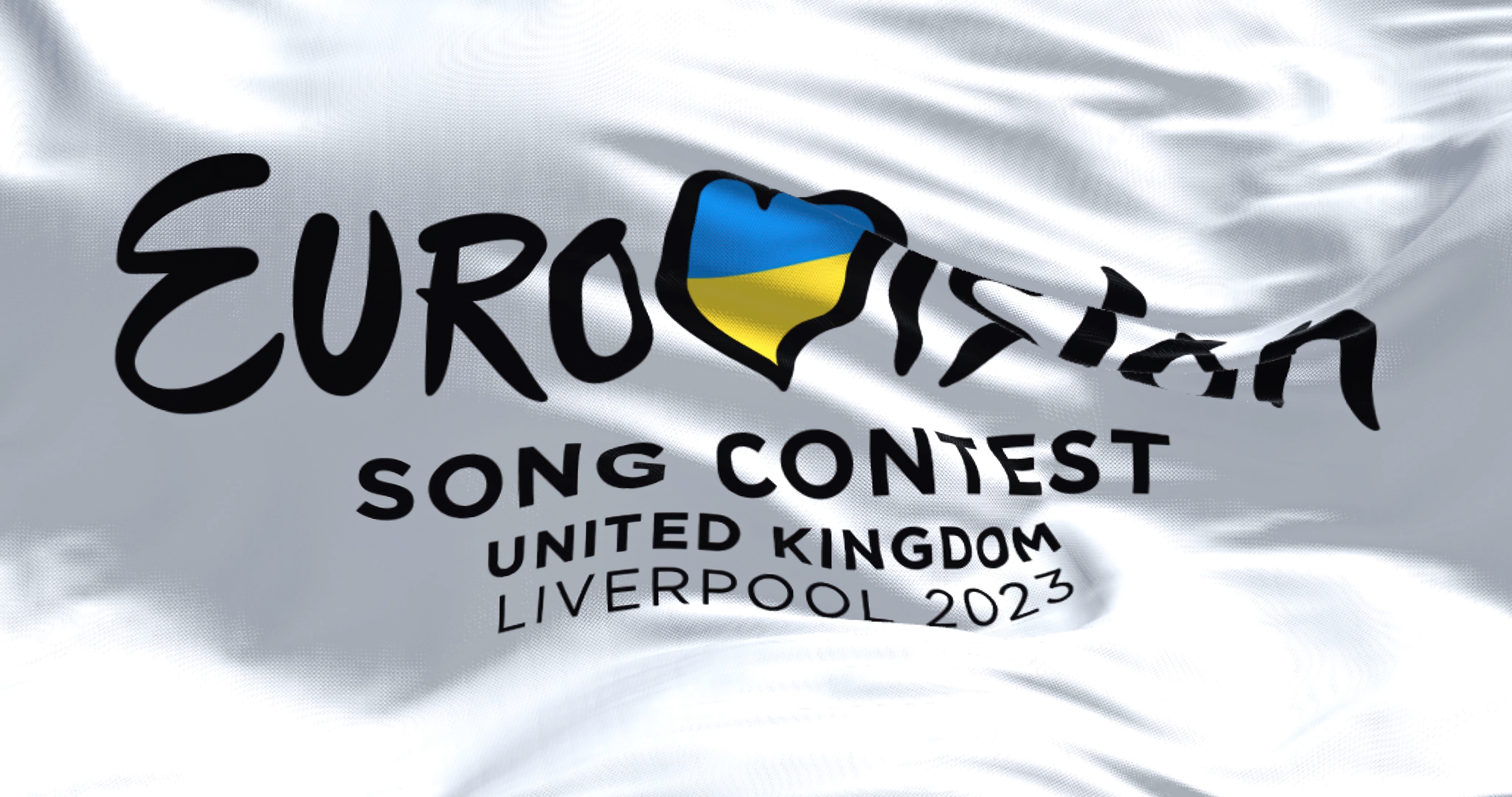 Liverpool,,Uk,,October,2022:,The,Flag,Of,The,Eurovision,Song