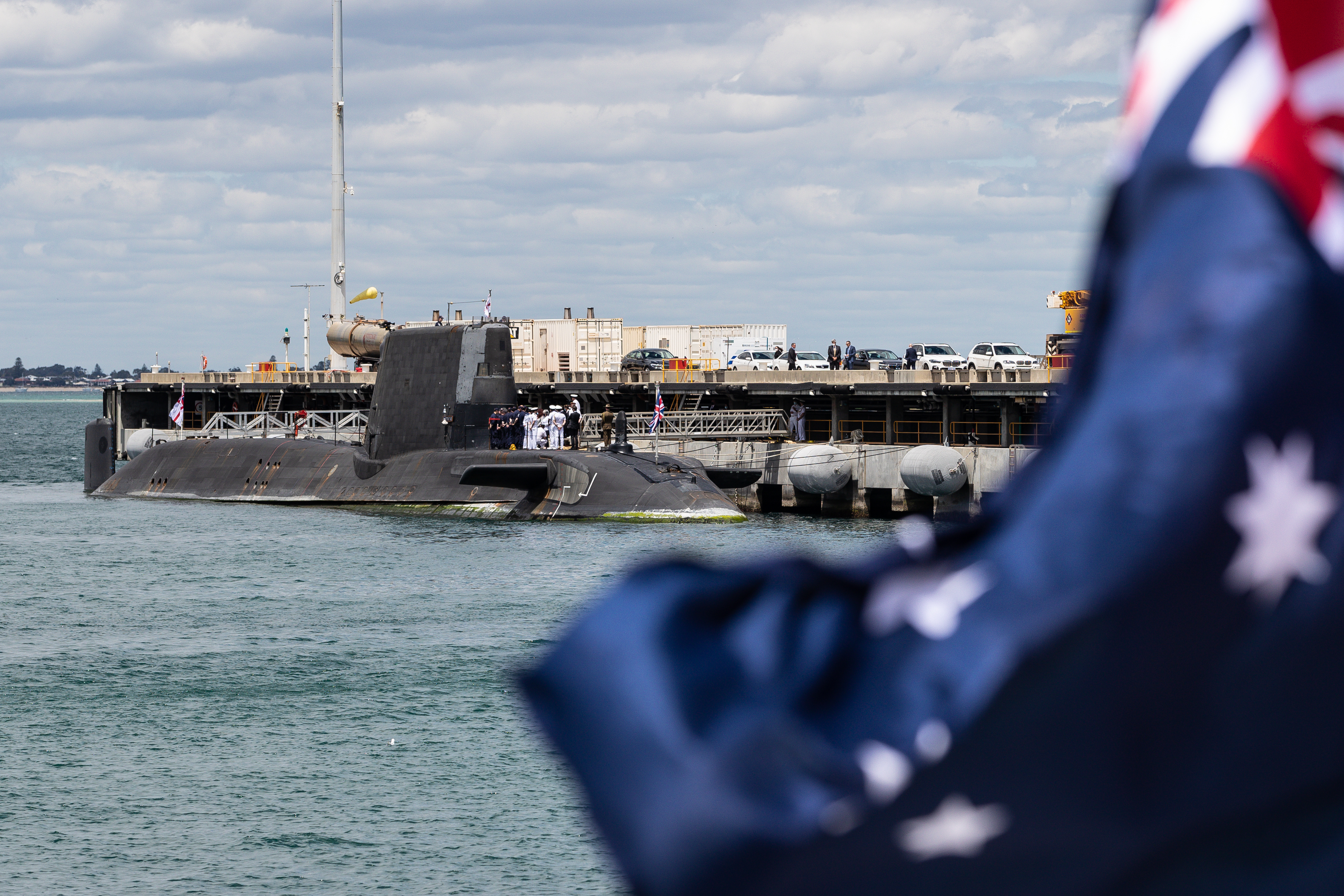 United Kingdom's nuclear-powered attack submarine HMS Astute in Perth, Western Australia