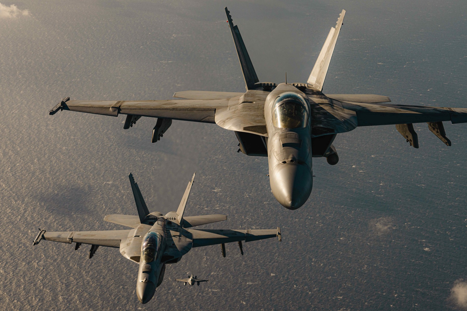 Greek and U.S. Navy Warplanes During Exercise Neptune Strike 2022