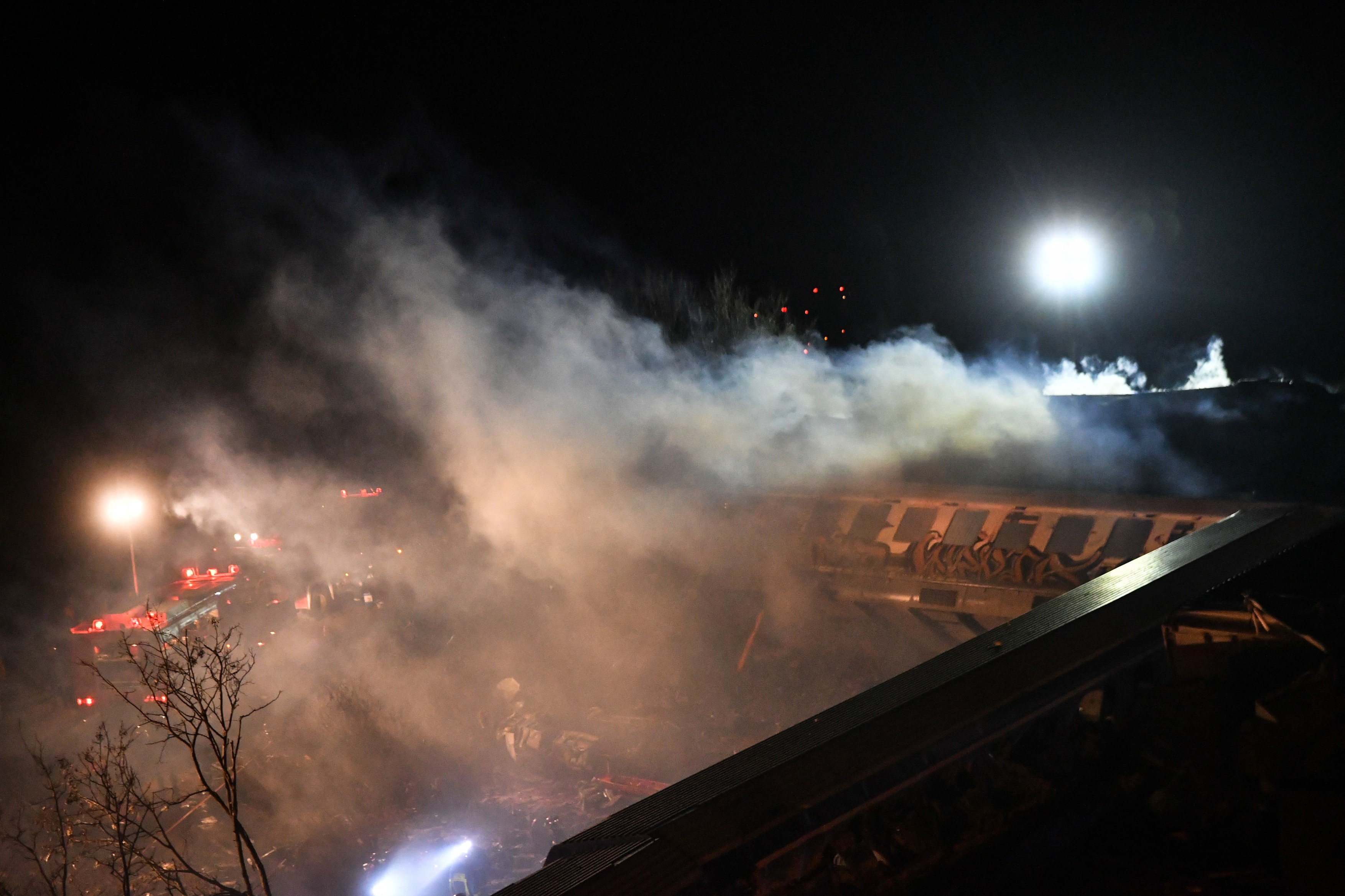 At least 32 dead in train collision in northern Greece