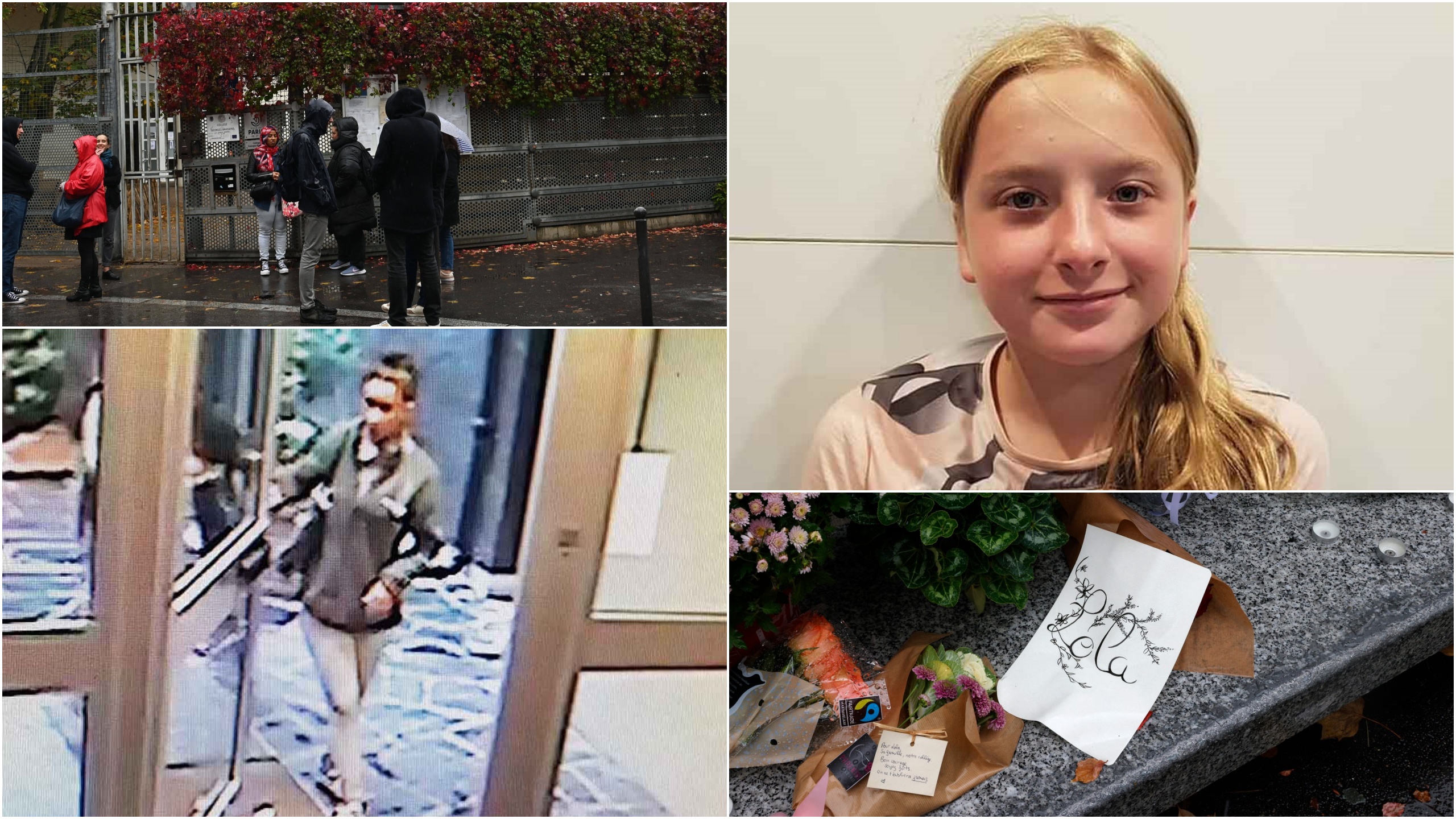 Pariz, ubistvo, devojčica Lola Daviet , kombo Foto: MUSTAFA SEVGI / Sipa Press / Geoffroy Van der Hasselt / AFP / Profimedia/Nadzorne kamere/Privatna arhiva