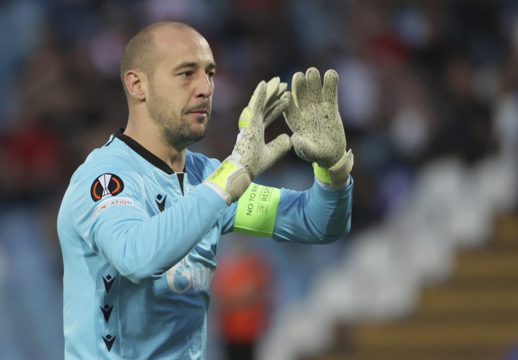 goalkeeper Milan Borjan
Fudbal-UEFA Europa League Group F-Season 2021/2022-Crvena Zvezda v Braga
Beograd, 16.09.2021.
foto: Srdjan Stevanovic/Starsport.rs ©