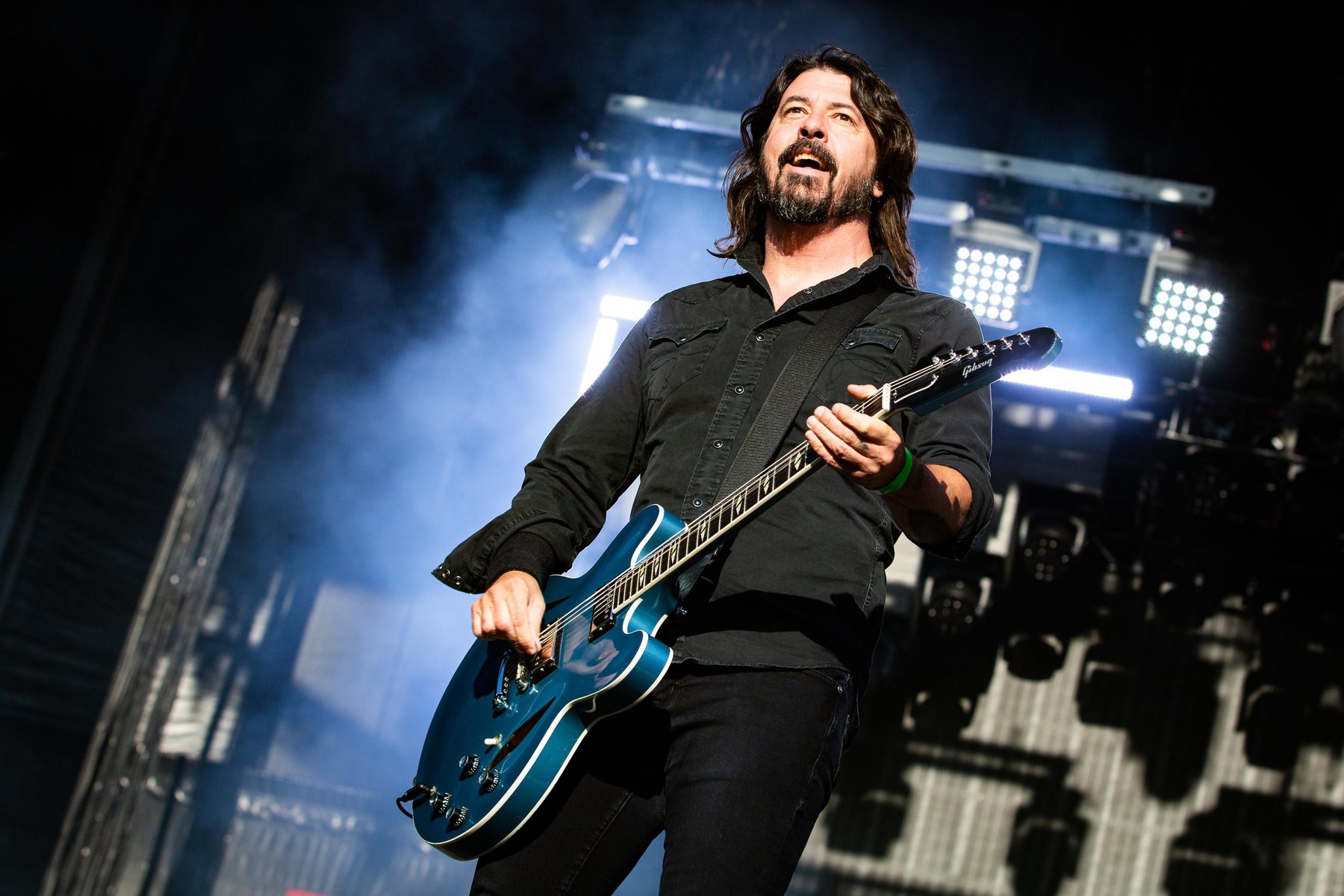 Bergen, Norway - June 27, 2019. Foo Fighters, the American rock band, performs a live concert at Bergenhus Festning in Bergen. Here singer, songwriter and musician Dave Grohl is seen live on stage. (Photo credit: Gonzales Photo - Oddbjorn Steffensen).