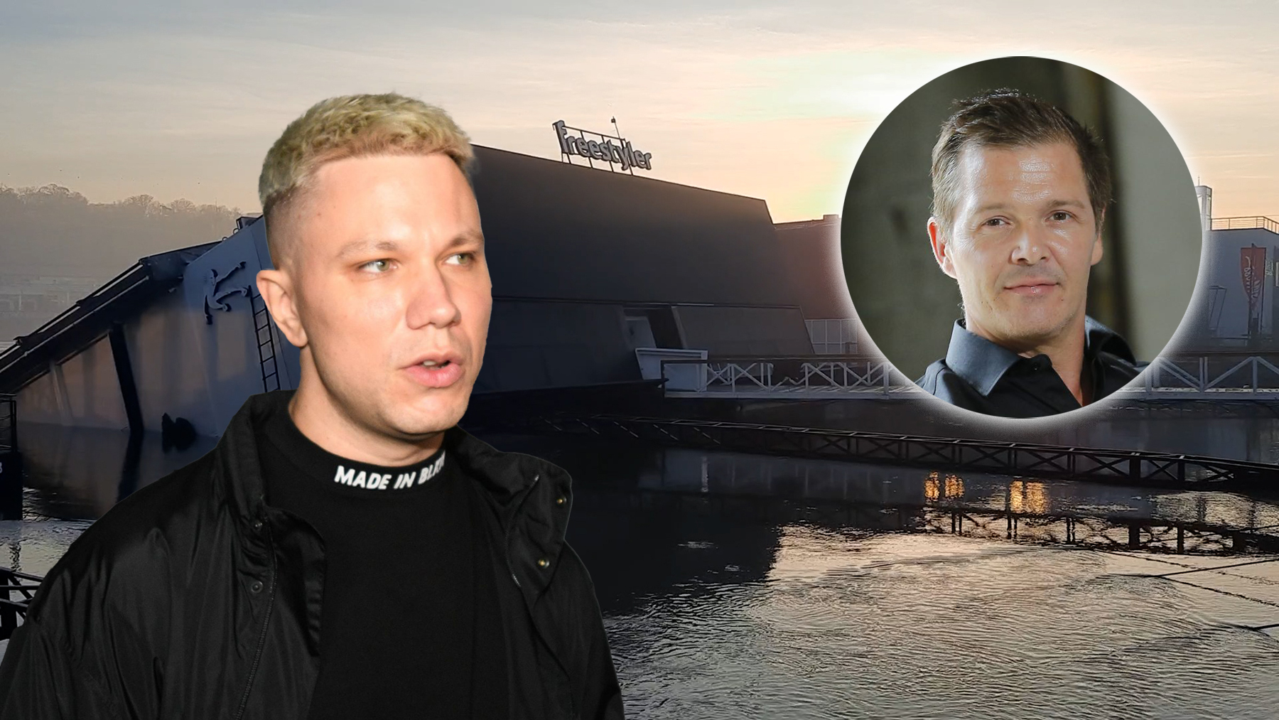 Fristajler kako tone i u kružićima Aleksa Jelić i Relja Popović