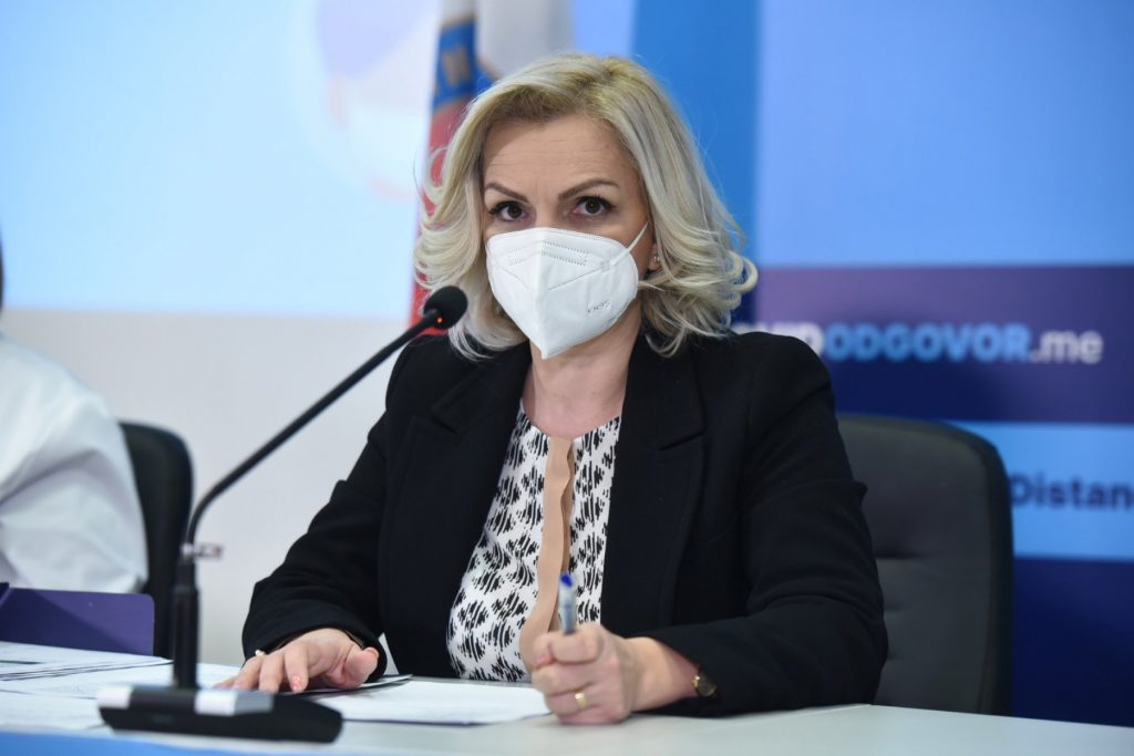 Ministarka zdravlja CG dr Jelena Borovinić Bojović