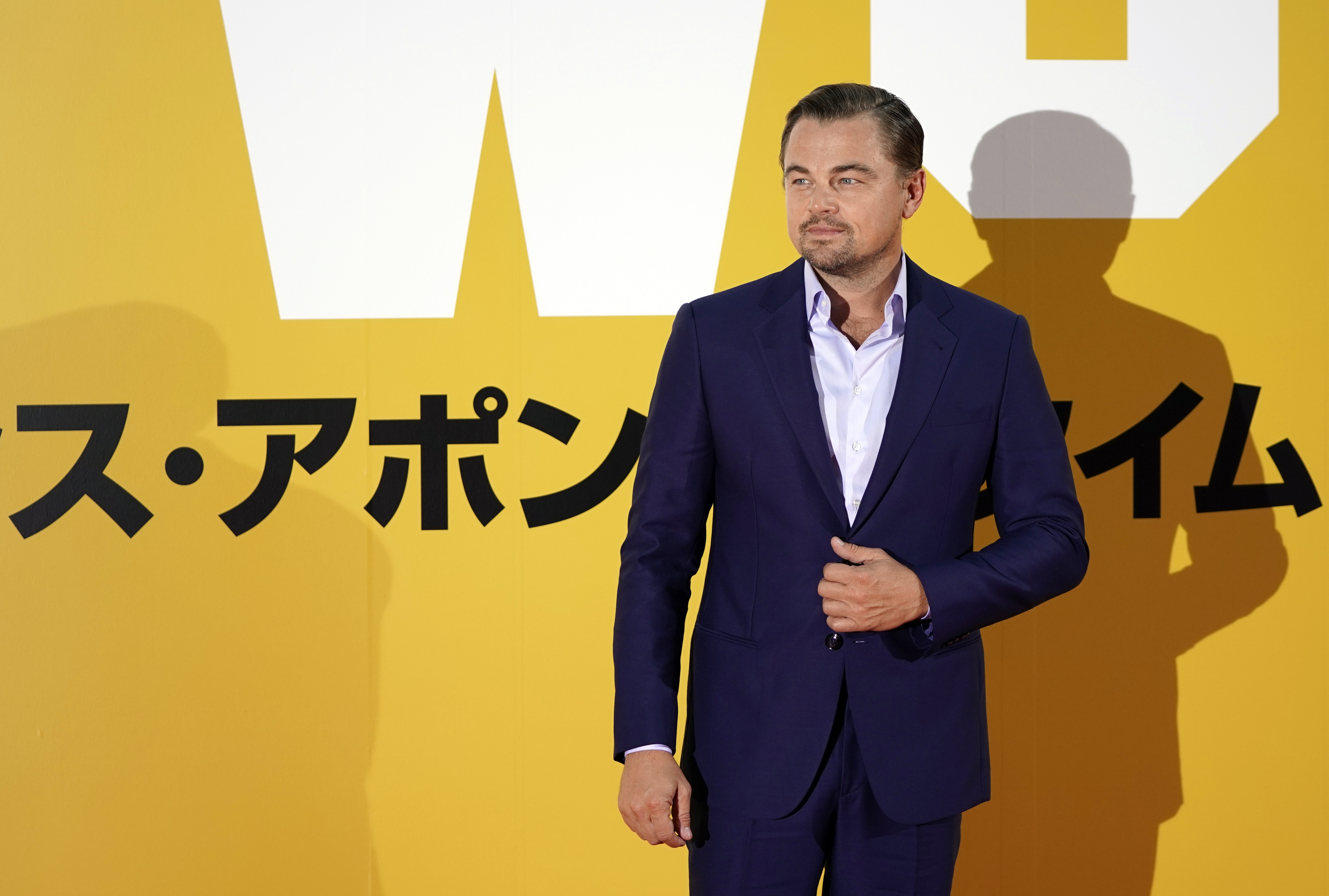 epa07795048 US actor/cast member Leonardo DiCaprio attends the Japan Premiere of the movie 'Once Upon a Time... in Hollywood' in Tokyo, Japan, 26 August 2019. The movie opens in Japanese cinemas on 30 August.  EPA-EFE/FRANCK ROBICHON