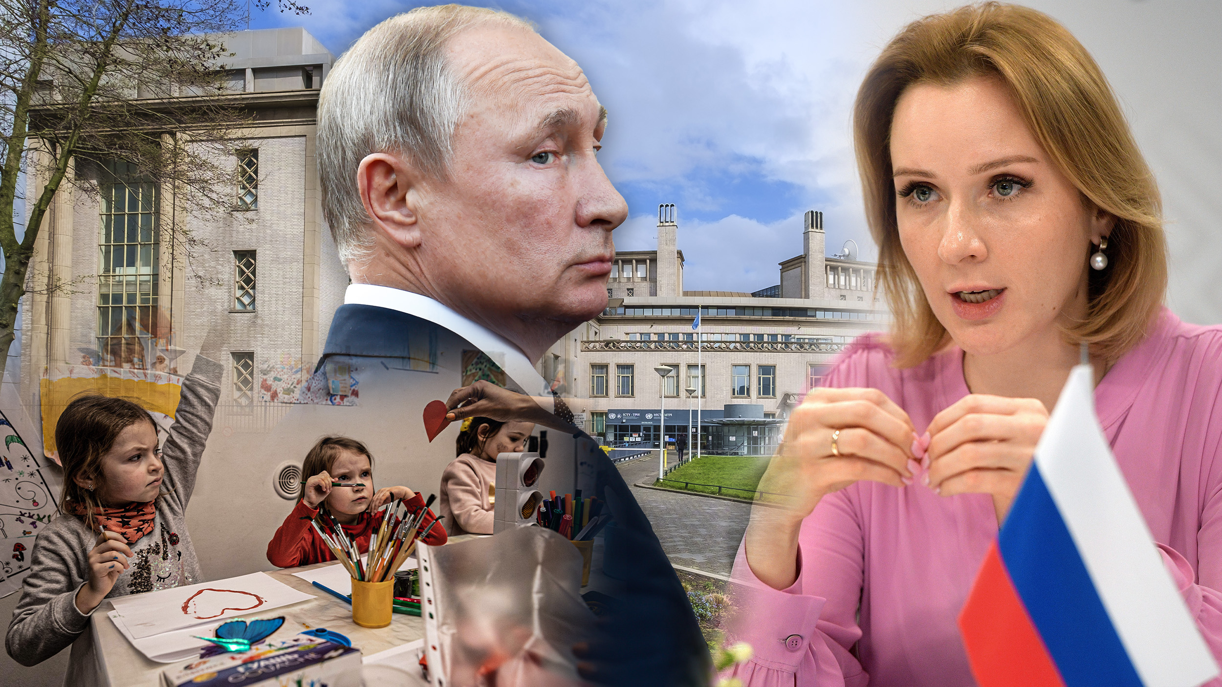 kombo za Maria Belovu i decu iz Ukrajine, Medjunarodni sud u Hagu i Putin.