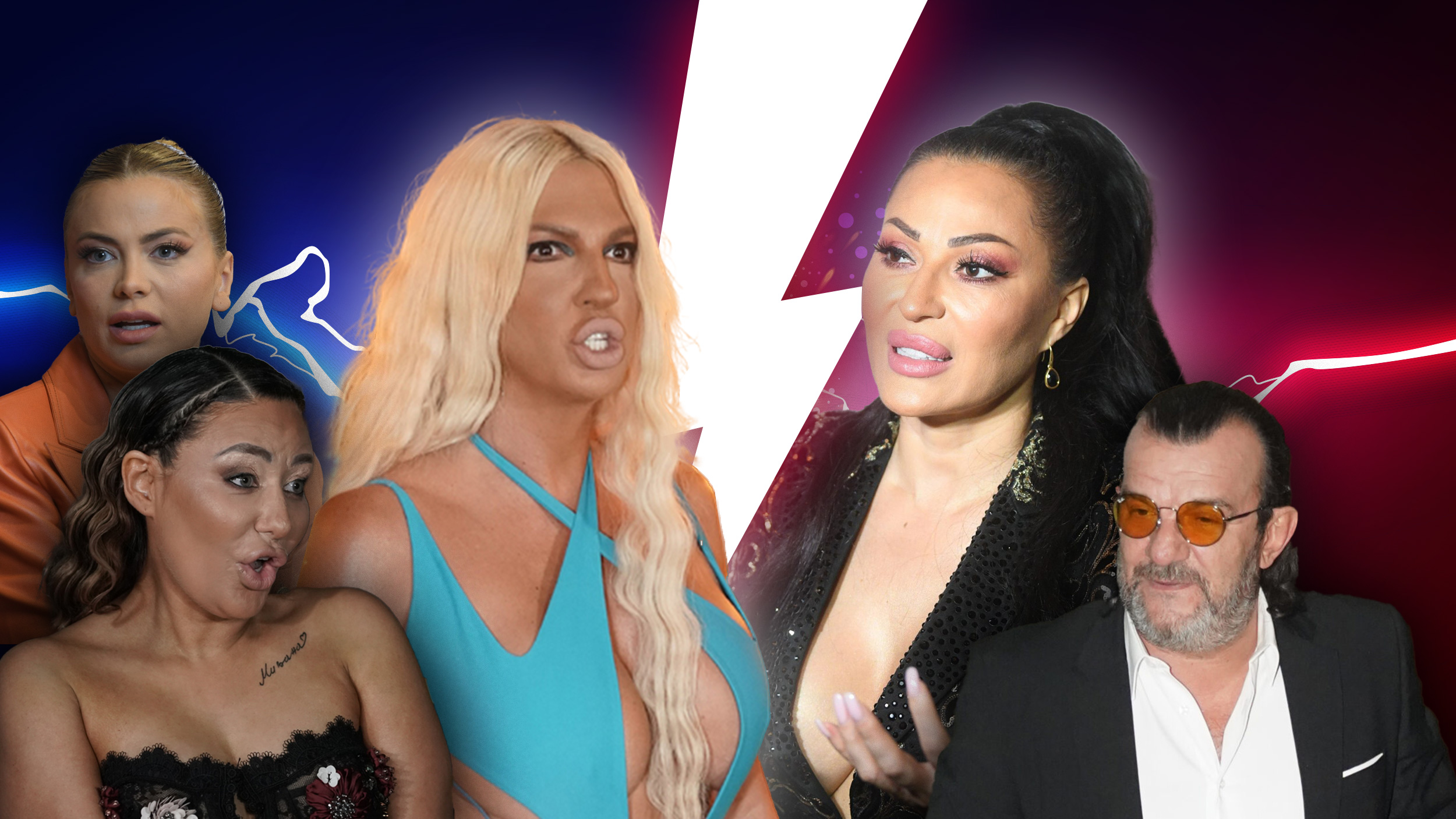 Jelena Karleuša, Svetlana Ceca Ražnatović, Ana Nikolić , Aca Lukas,
Milica Pavlović