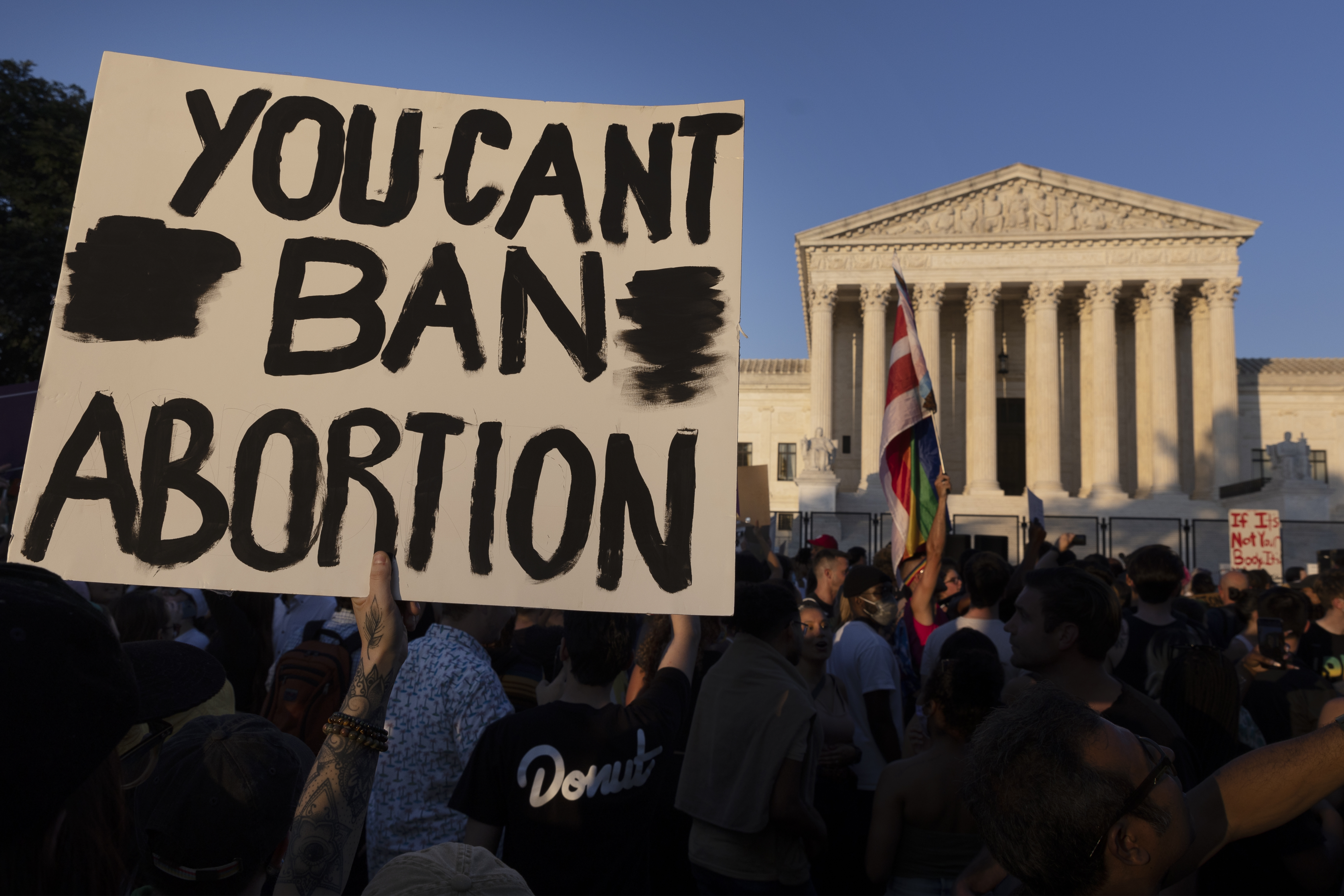 The US Supreme Court overturns the legalization of abortion in the Roe v. Wade case of 1973