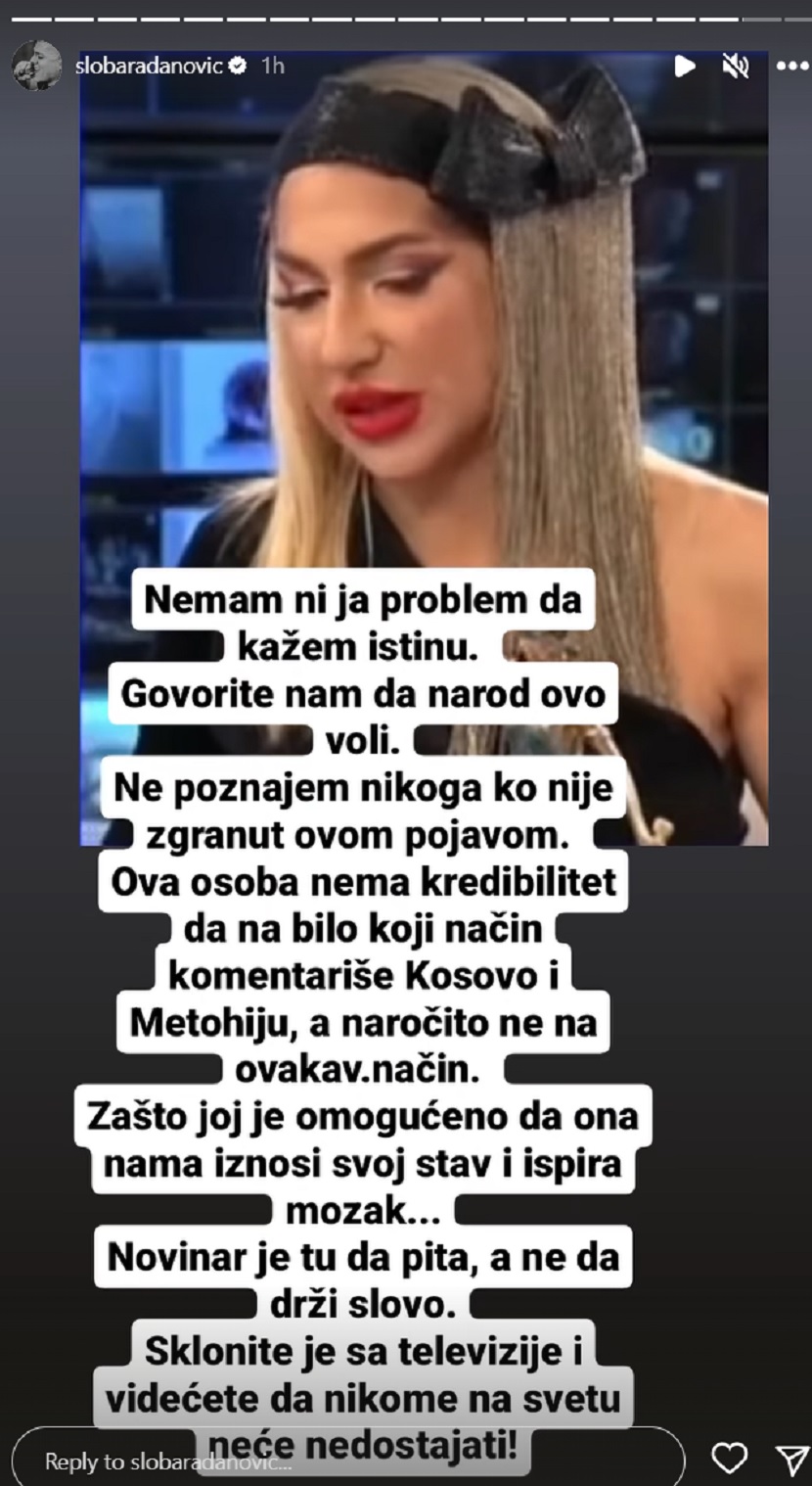 Sloba Radanović, Jovana Jeremić, instagram Foto: Instagram/slobaradanovic