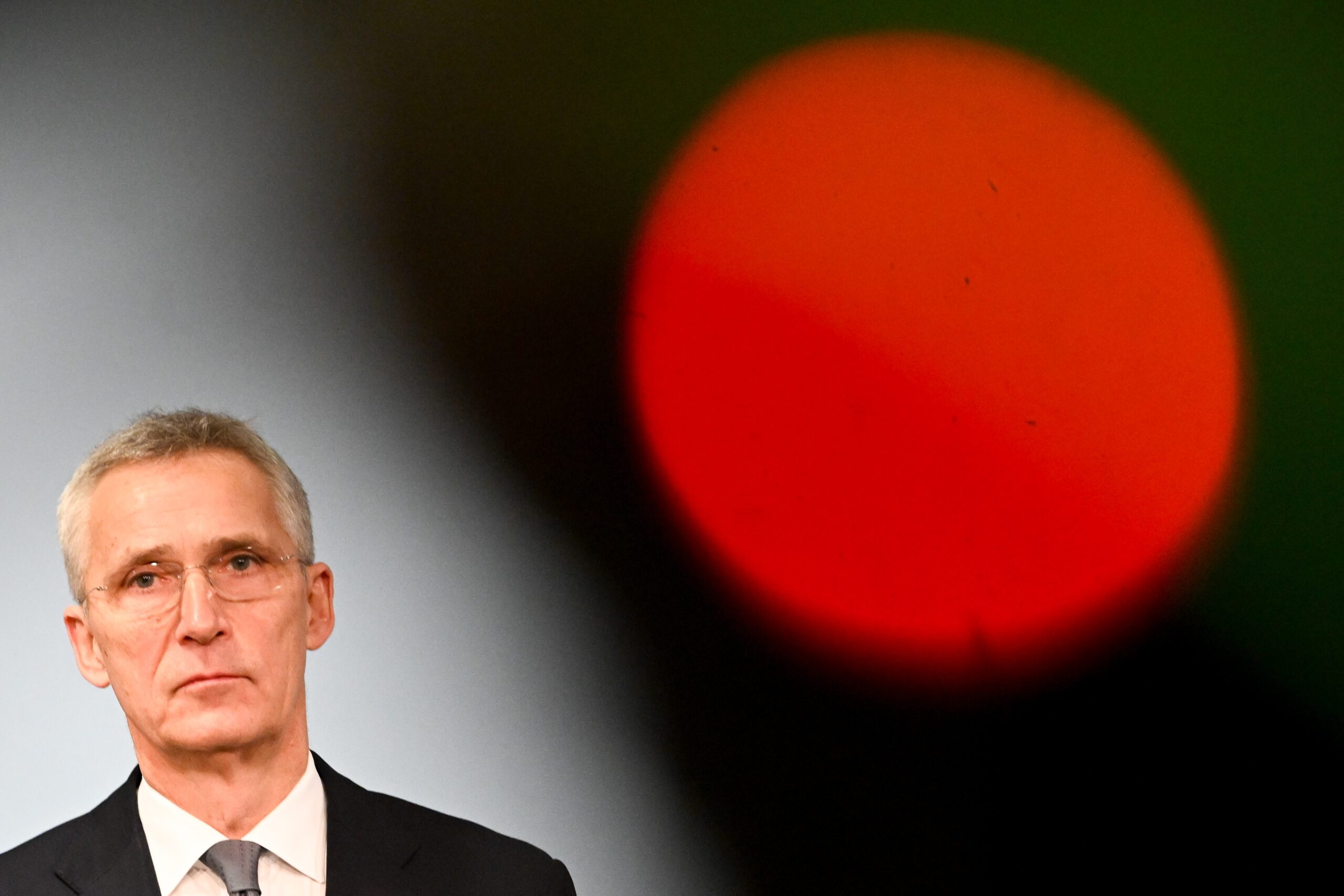 epa10426117 NATO Secretary General Jens Stoltenberg attends a press conference with German Defense Minister Boris Pistorius at the defense ministry in Berlin, Germany, 24 January 2023.  EPA-EFE/FILIP SINGER