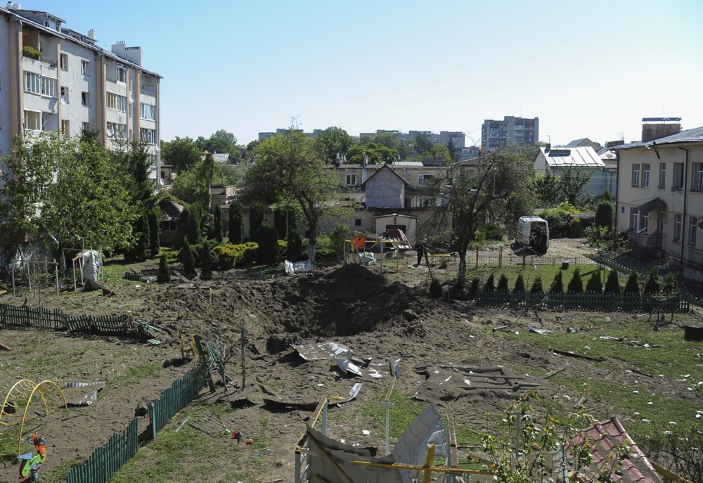 Massive rocket attack in Lviv