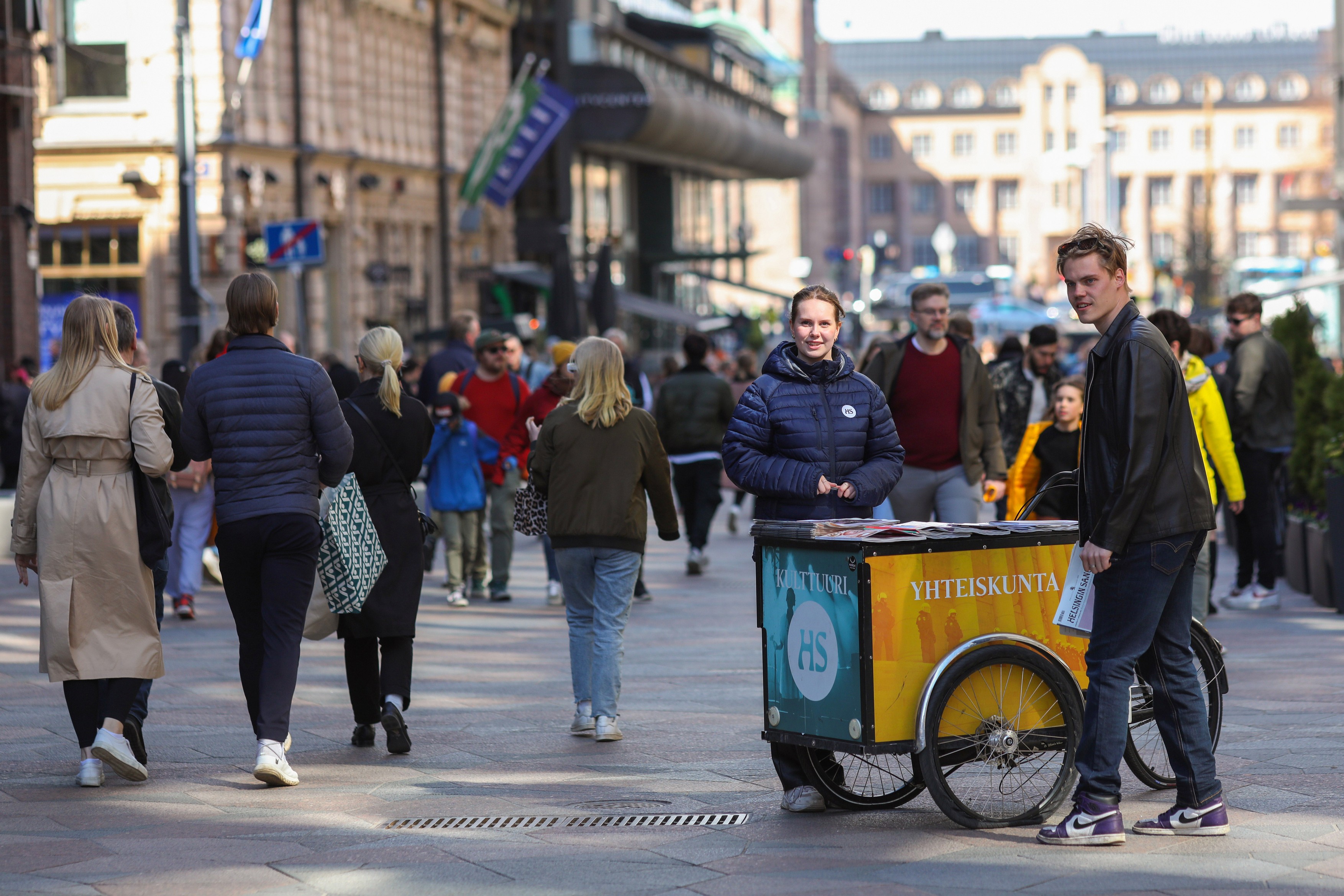 Daily life in Helsinki, Finland - 14 May 2022