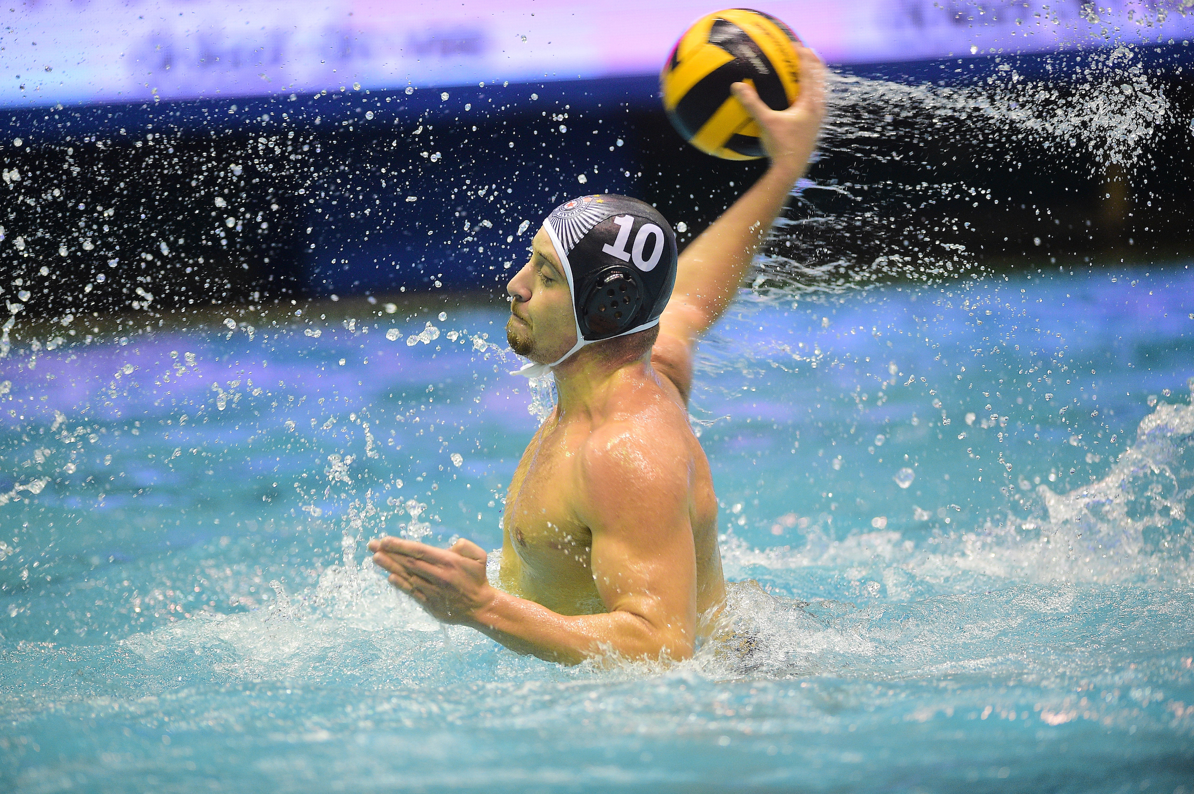 Petar Smiljevic at Regional waterpolo league 2022/2023 match between vk Jadran HN and Partizan at sc Banjica on November 26th, 2022 in Belgrade, Serbia. (Photo by Dusan Milenkovic/Starsport.rs ©)