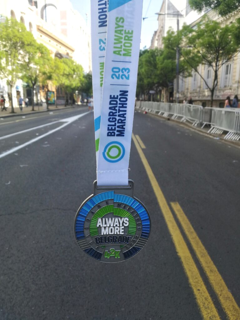 Vladimir Stanojević, novinar iz Niša, maraton, trkač, trčanje, Beogradsaki maraton Foto: Privatna arhiva