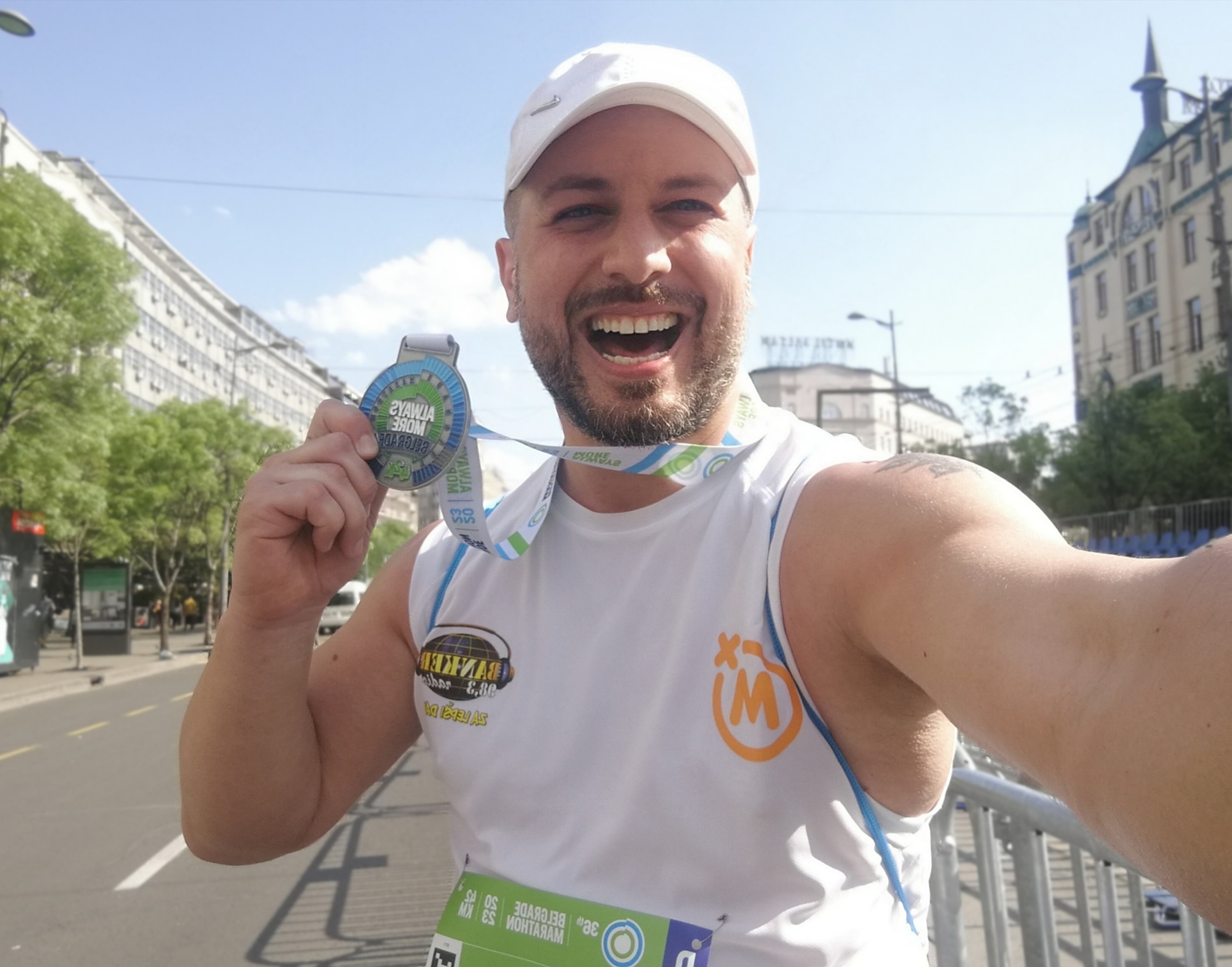 Vladimir Stanojević, novinar iz Niša, maraton, trkač, trčanje, Beogradsaki maraton Foto: Privatna arhiva