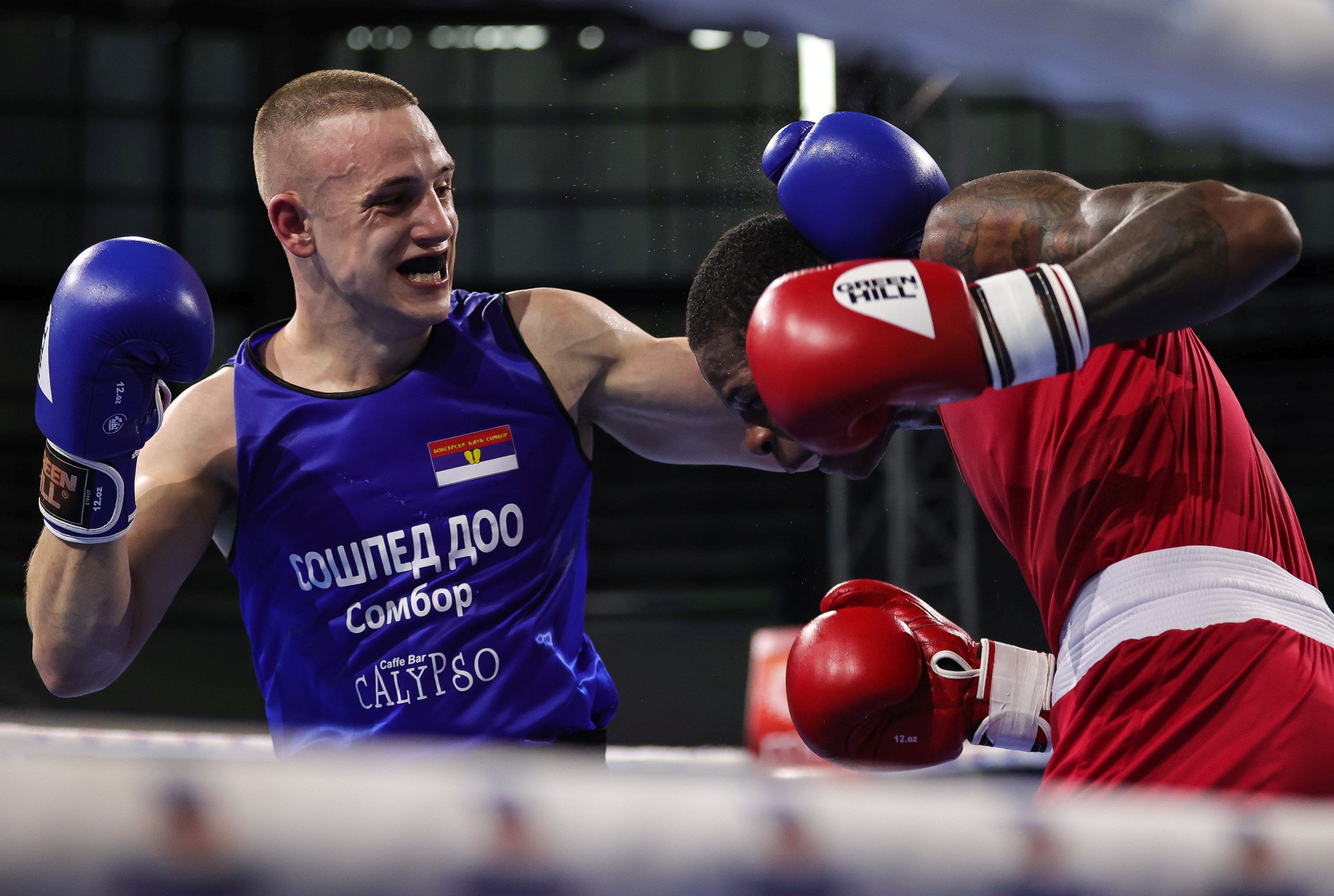 Jovan Nikolic (SRB) v Ramtin Musah (ENG)
Boks-Beogrdski Pobednik-Opening Ceremony
Beograd, 01.04.2022.
foto: Srdjan Stevanovic/Starsport.rs ©