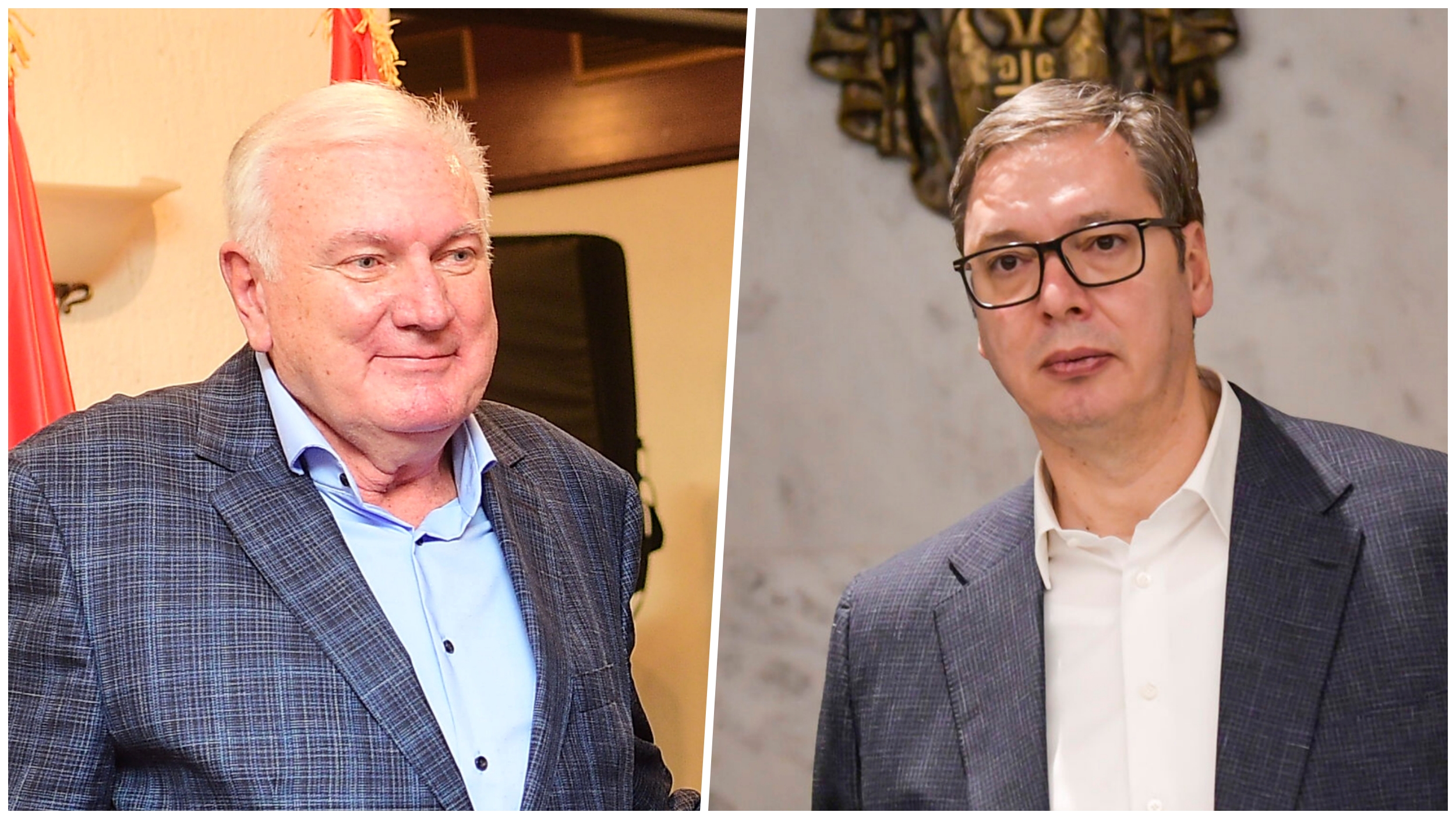 Željko Perkunić i Aleksandar Vučić Foto: Dusan Milenkovic/ATAImages, Goran Srdanov/Nova.rs