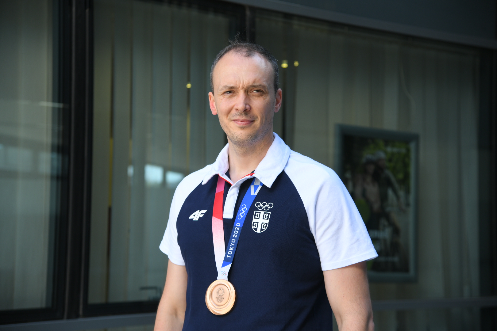 Beograd, 07.08.2021. Milenko Sebić srpski reprezentativac u streljaštvu, malokalibarska puška, bronzana medalja, Olimpijada, Tokio 2020 Foto: Nemanja Jovanović/Nova.rs