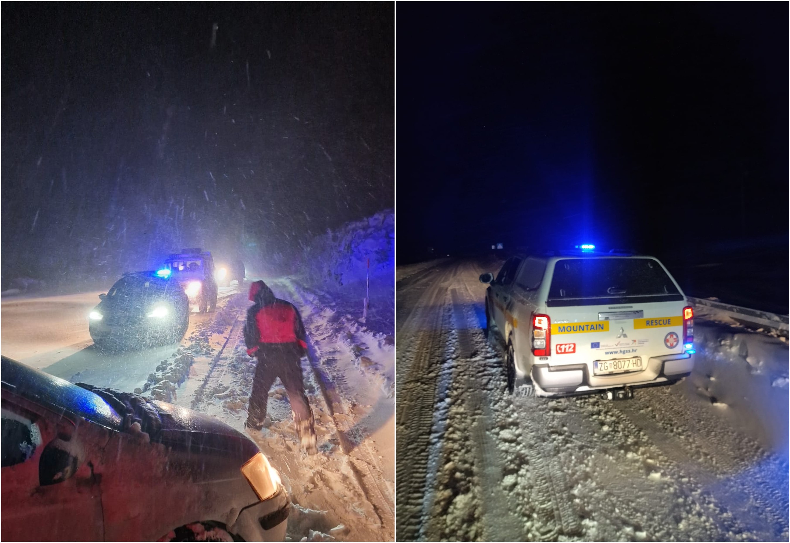 dalmacija nevreme sneg kombo Tviter/Hrvatska GSS