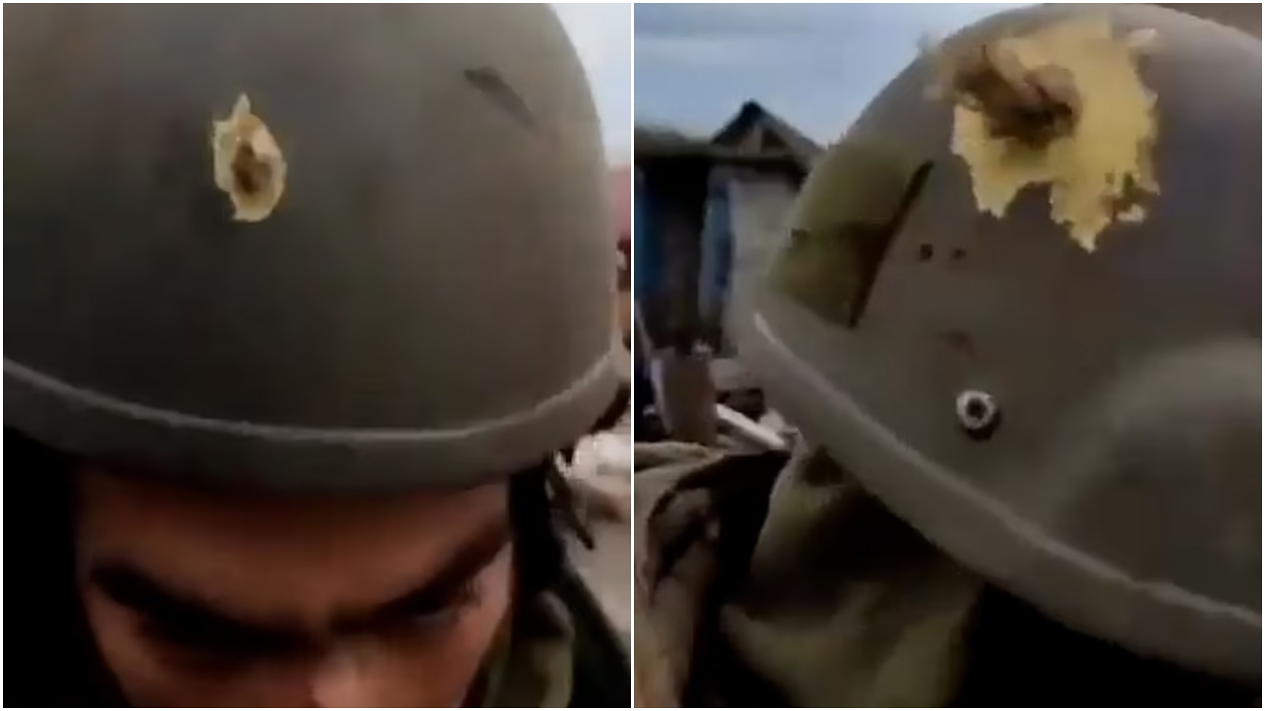 Ukrajina, vojnik, šlem, kombo Foto: Printscreen/Twitter