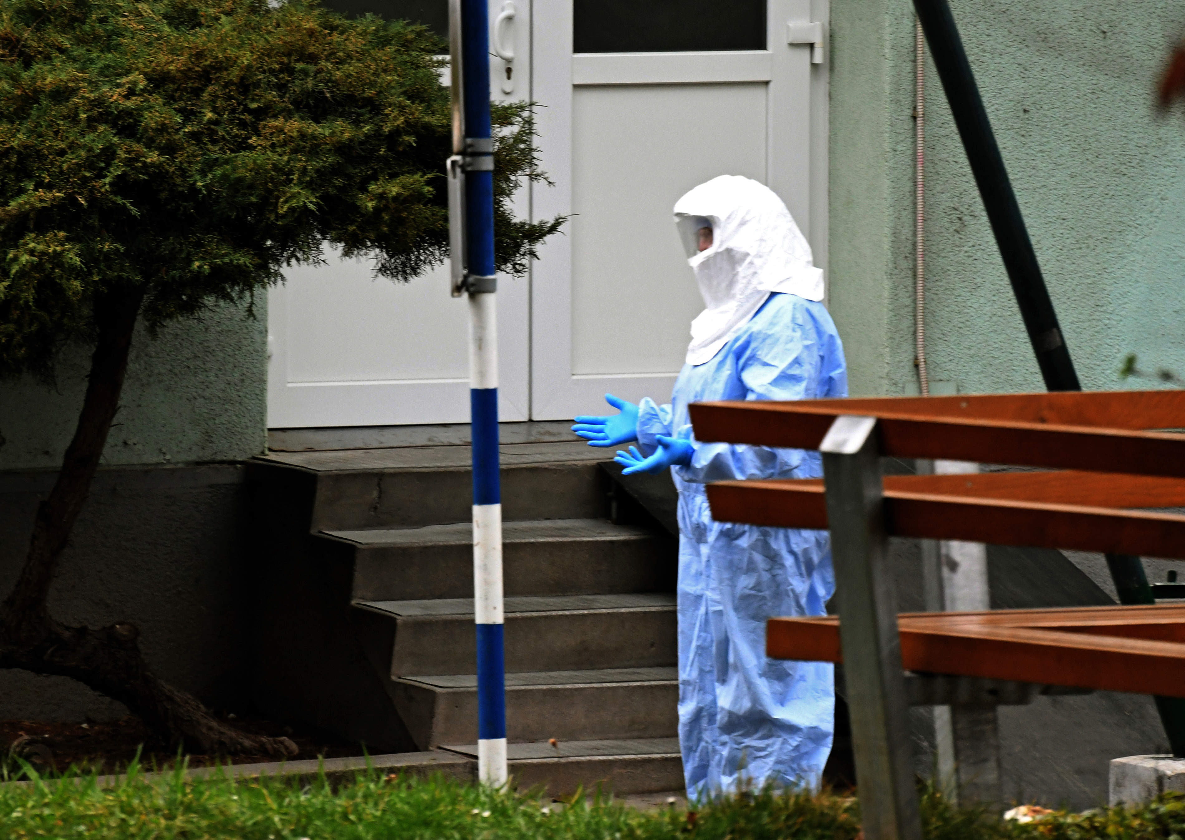 Zagreb, 25.02.2020. Infektivna klinika Dr. Fran Mihaljević u Zagrebu, karantin, zgrada, koronavirus, coronavirus, Hrvatska Foto: EPA-EFE/ANTONIO BAT