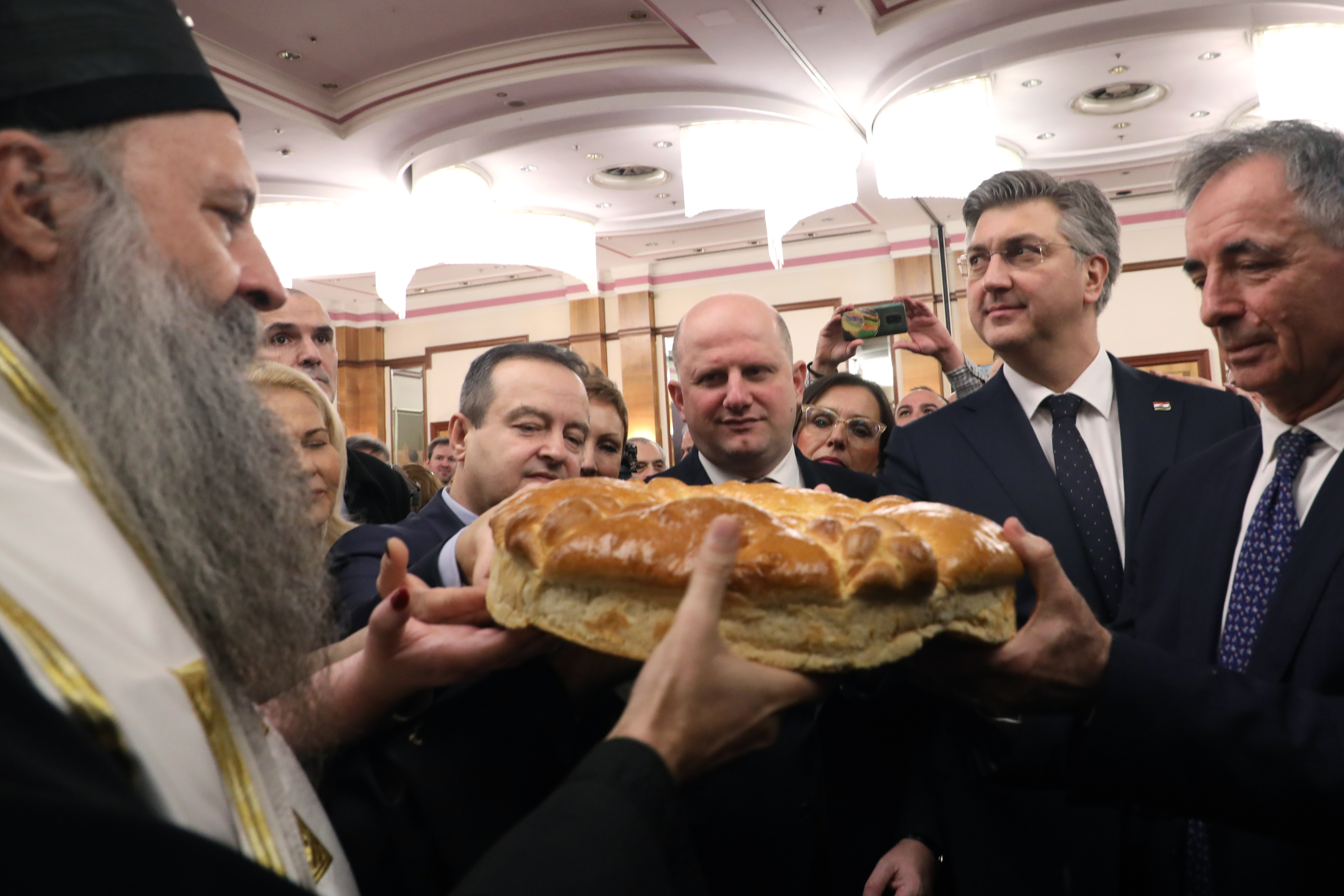 PATRIJARH PORFIRIJE, IVICA DACIC, ANDREJ PLENKOVIC, MILORAD PUPOVAC