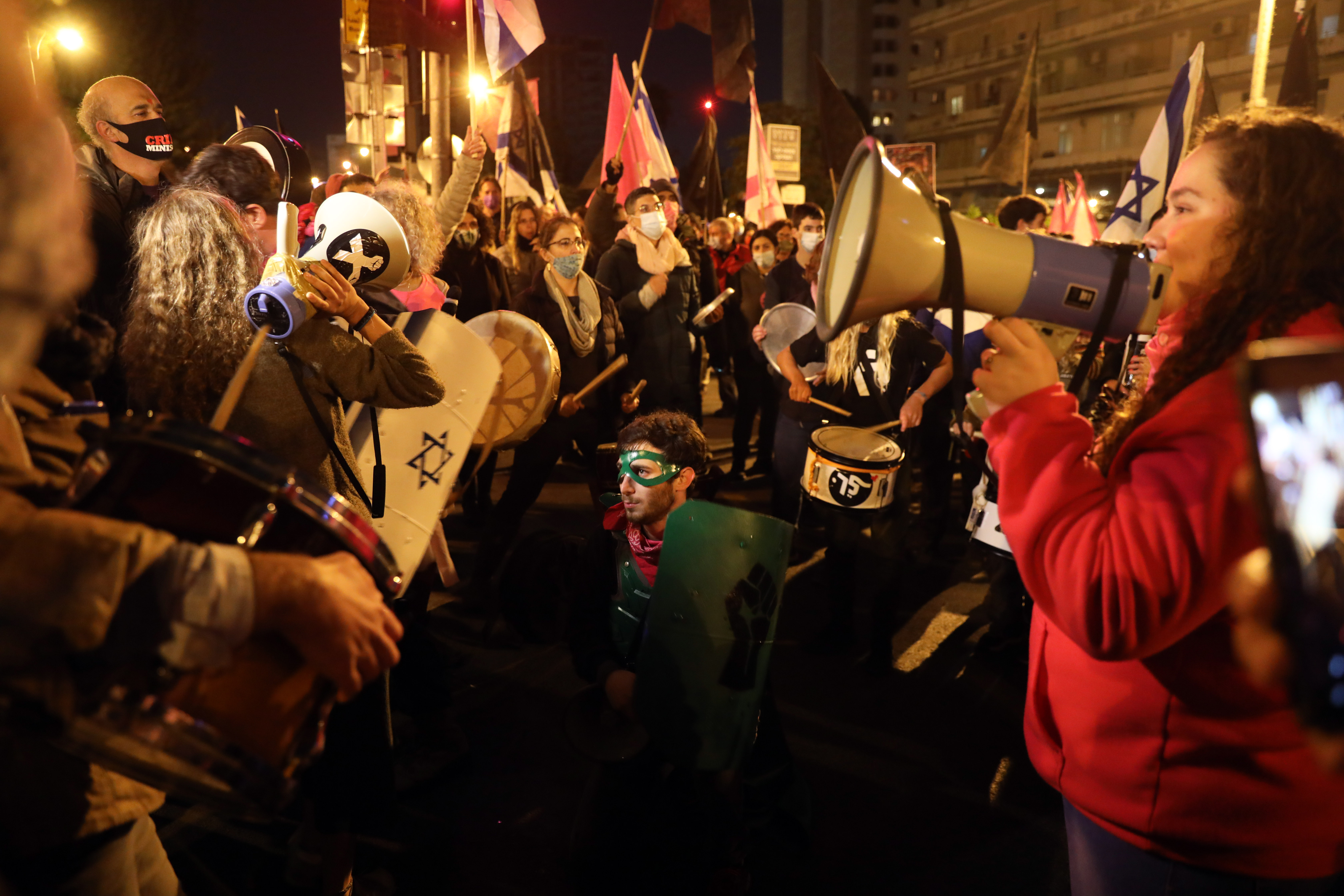 Izrael protest, Anti-Netanyahu protest in Jerusalem