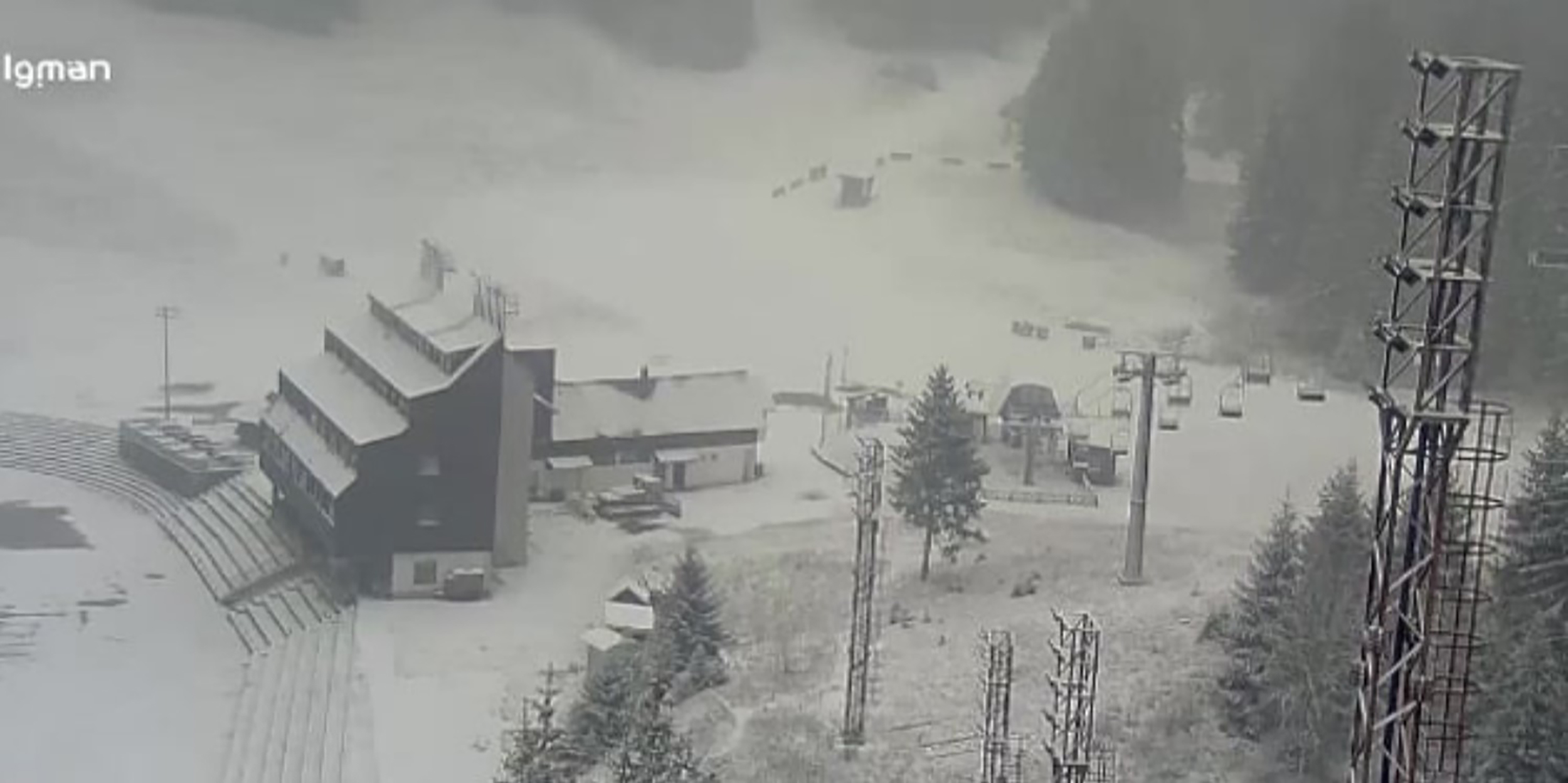 Igman Snijeg konačno zabijelio planine oko Sarajeva