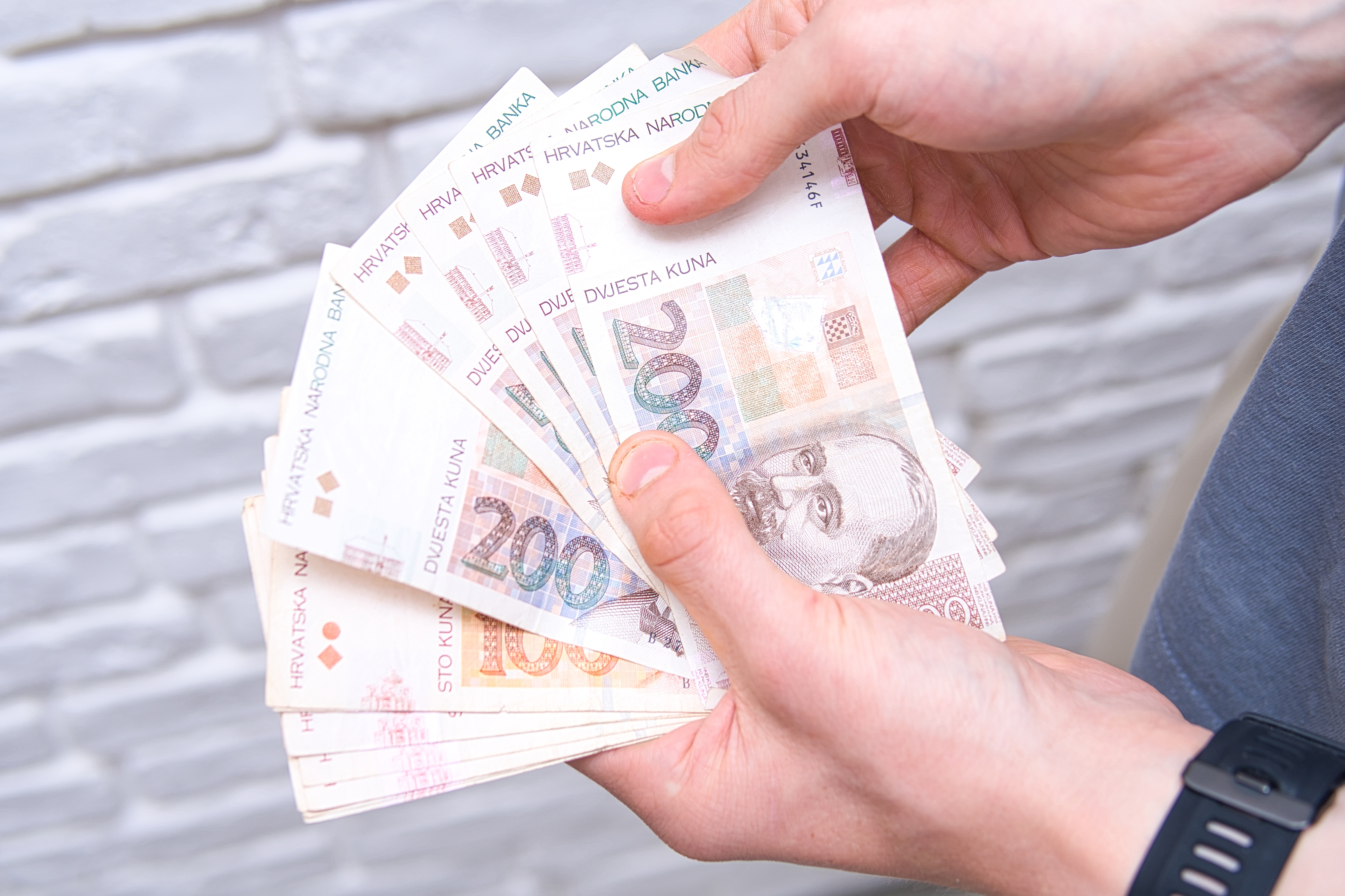 Close-up,View,Of,The,Croatian,Kuna,(hrvatska,Kuna)