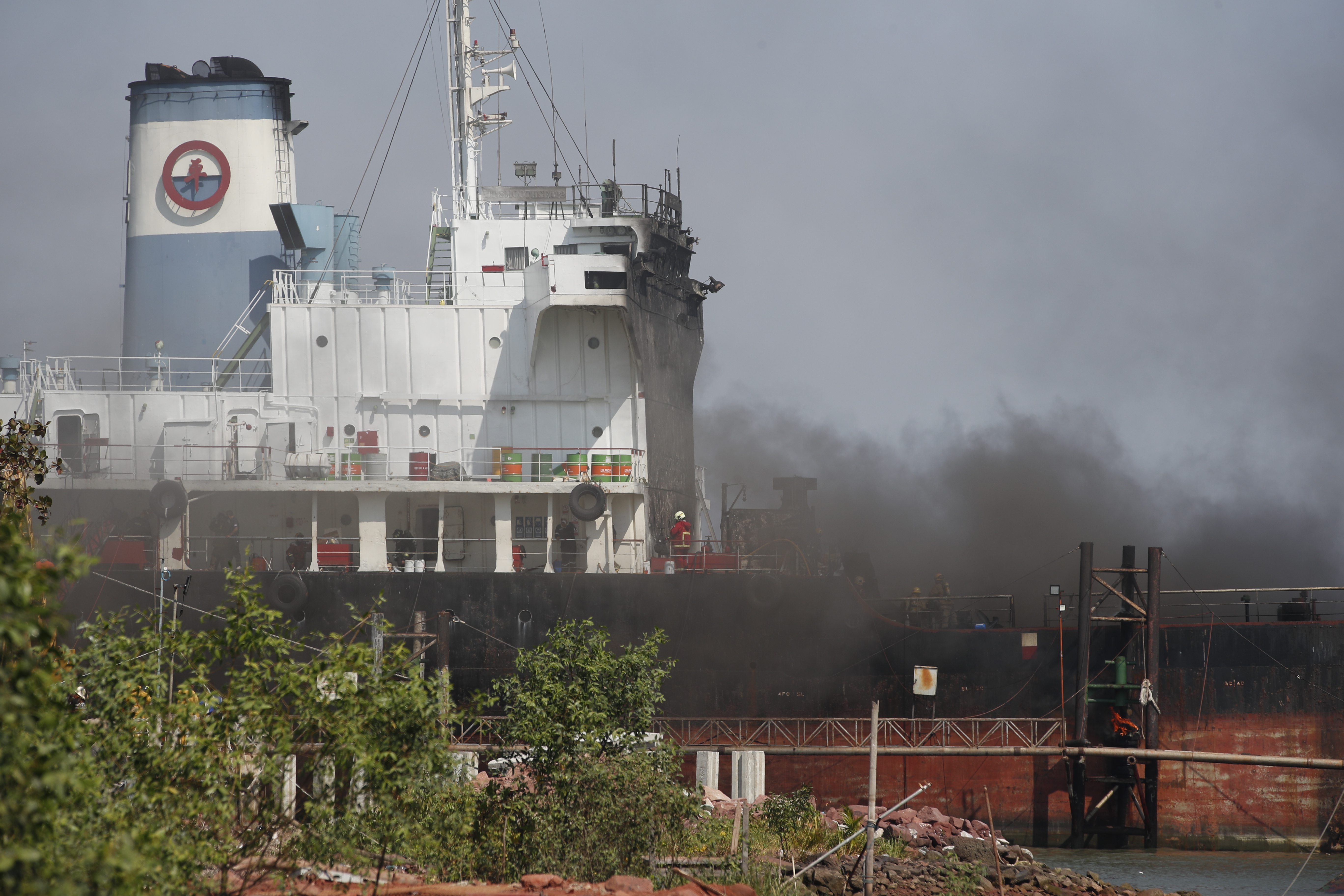 Oil tanker explosion in Samut Songkram province, Thailand