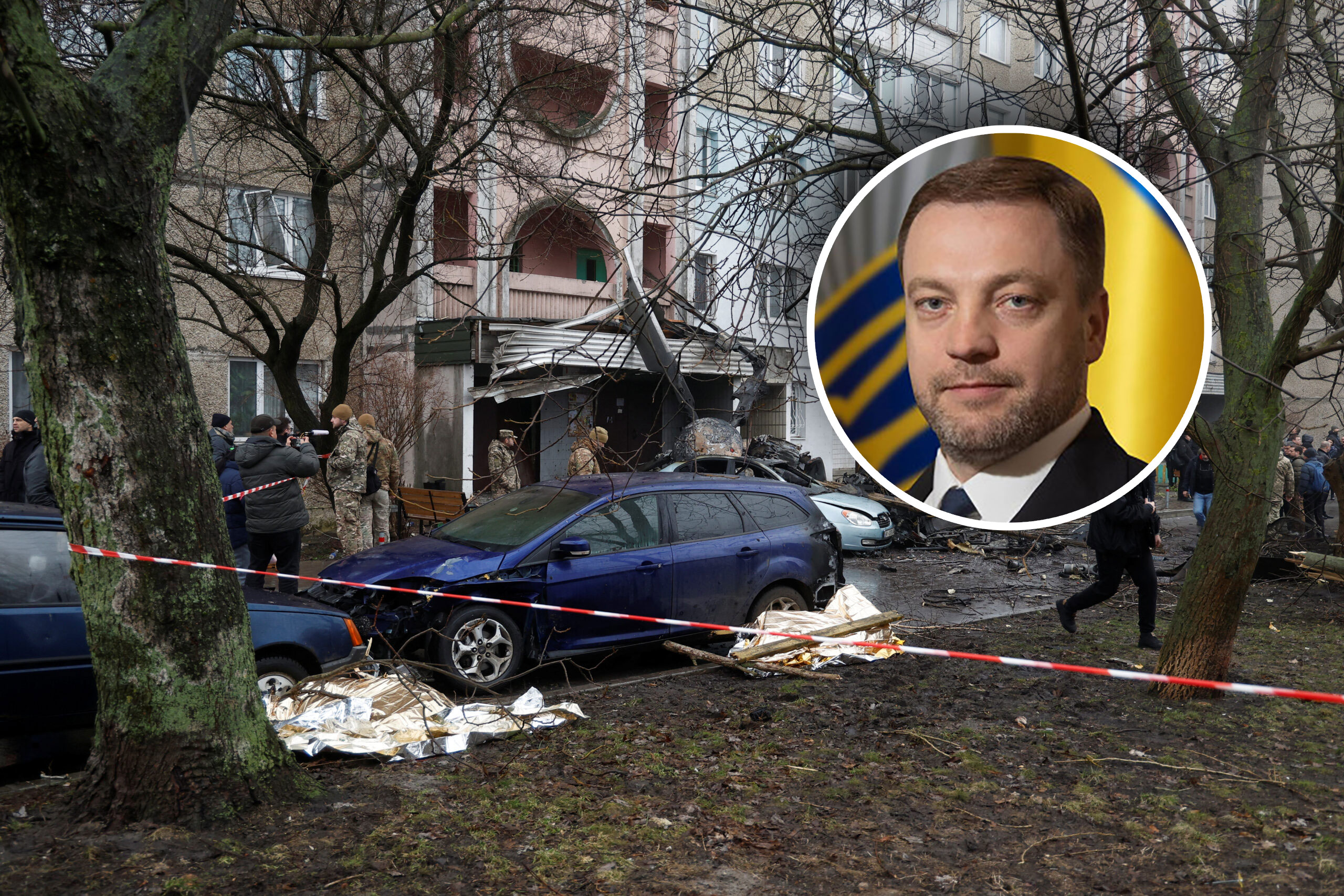 Denys Monastyrsky, Kijev, Pad helikoptera