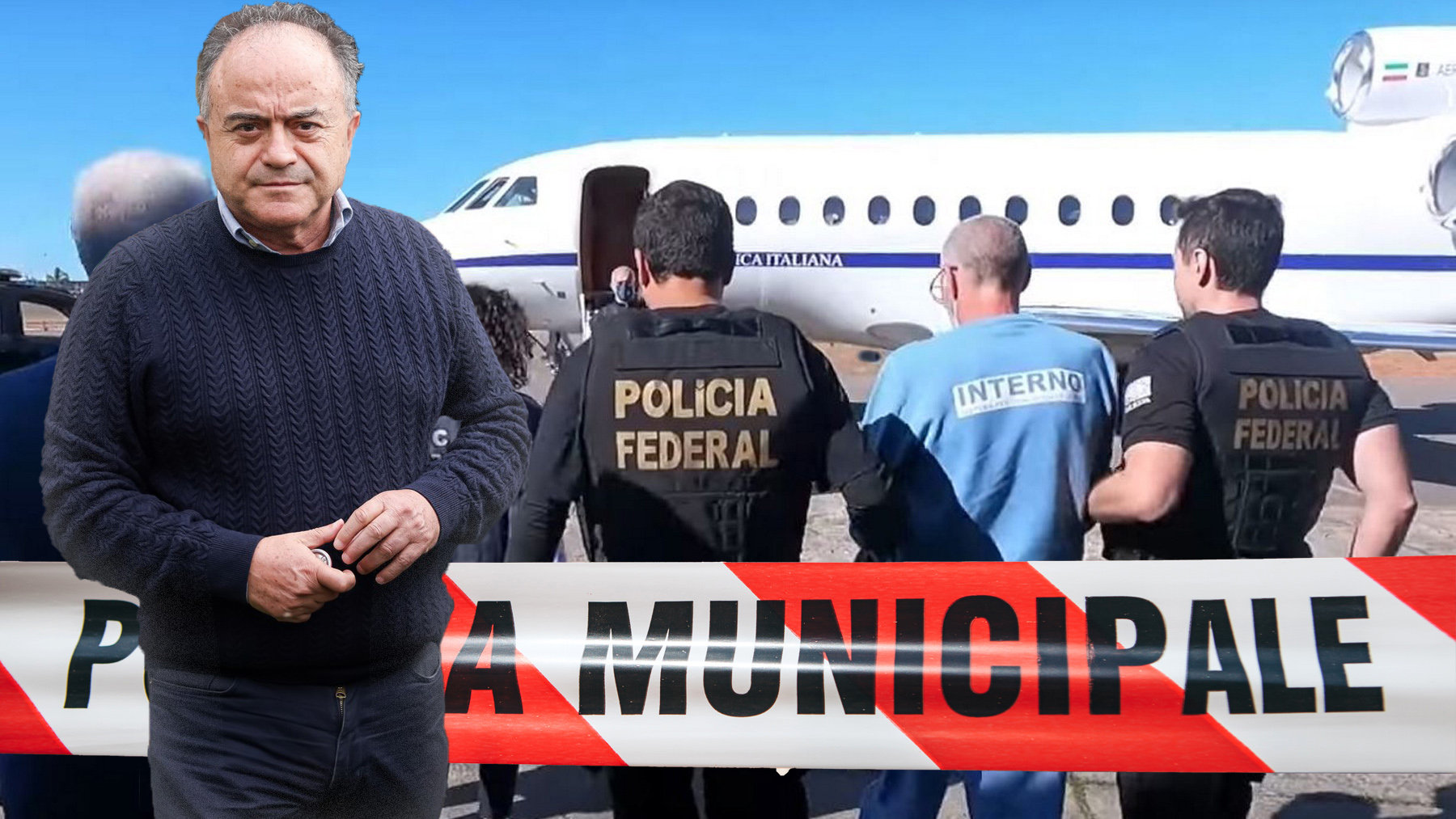 Italy, Rome: Rocco Morabito, (56) one of the most powerful bosses of the Italian Calabrian 'ndragheta mafia boss and considered one of the most important international drug traffickers in the world, landed at Rome – Ciampino airport today, extradited fr