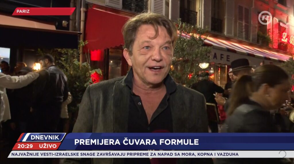 Dragan Bjelogrlić, Pariz, premijera filma Čuvari formule Foto: Nova
