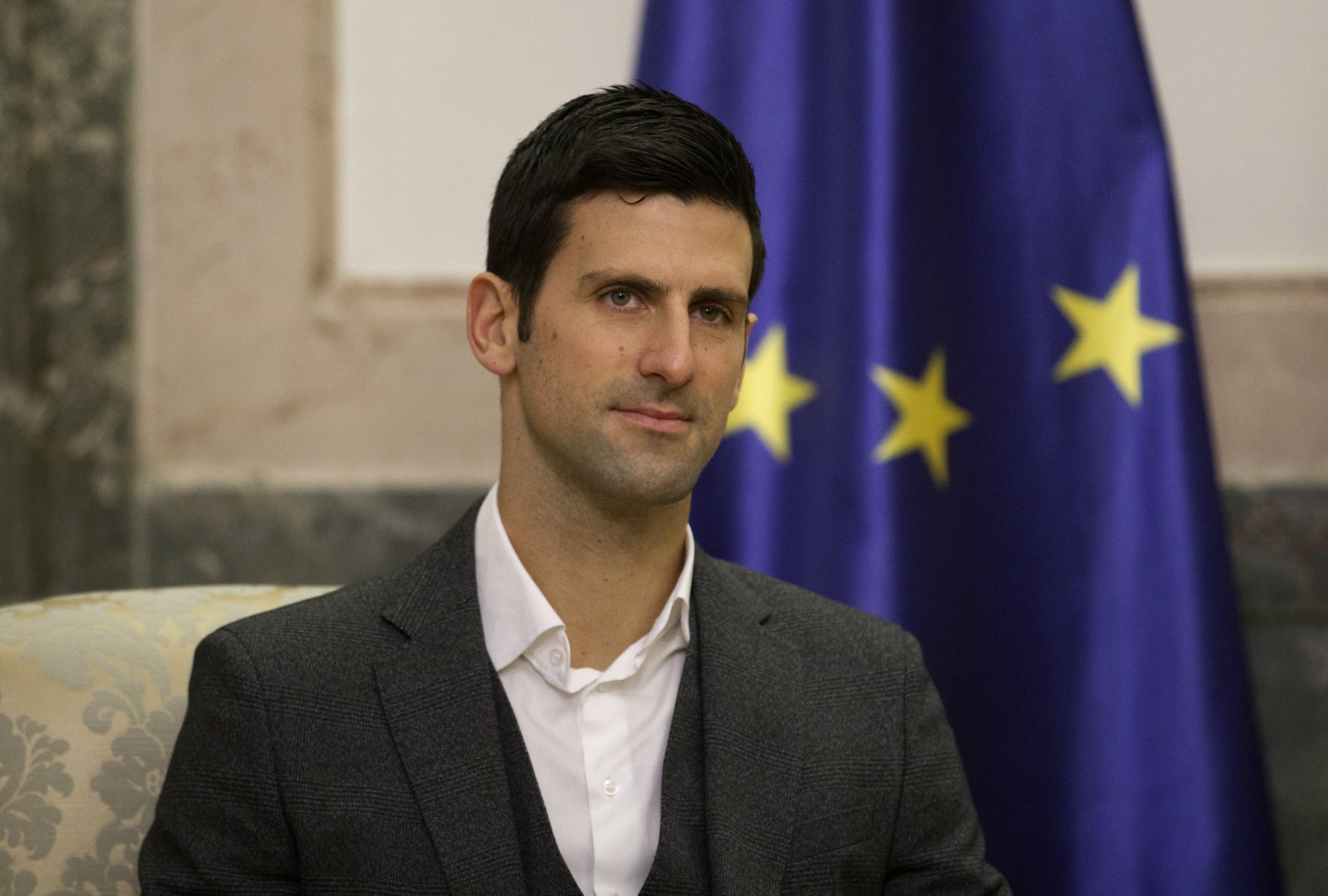 Tennis player Djokovic meets with Serbian President Vucic in Belgrade
