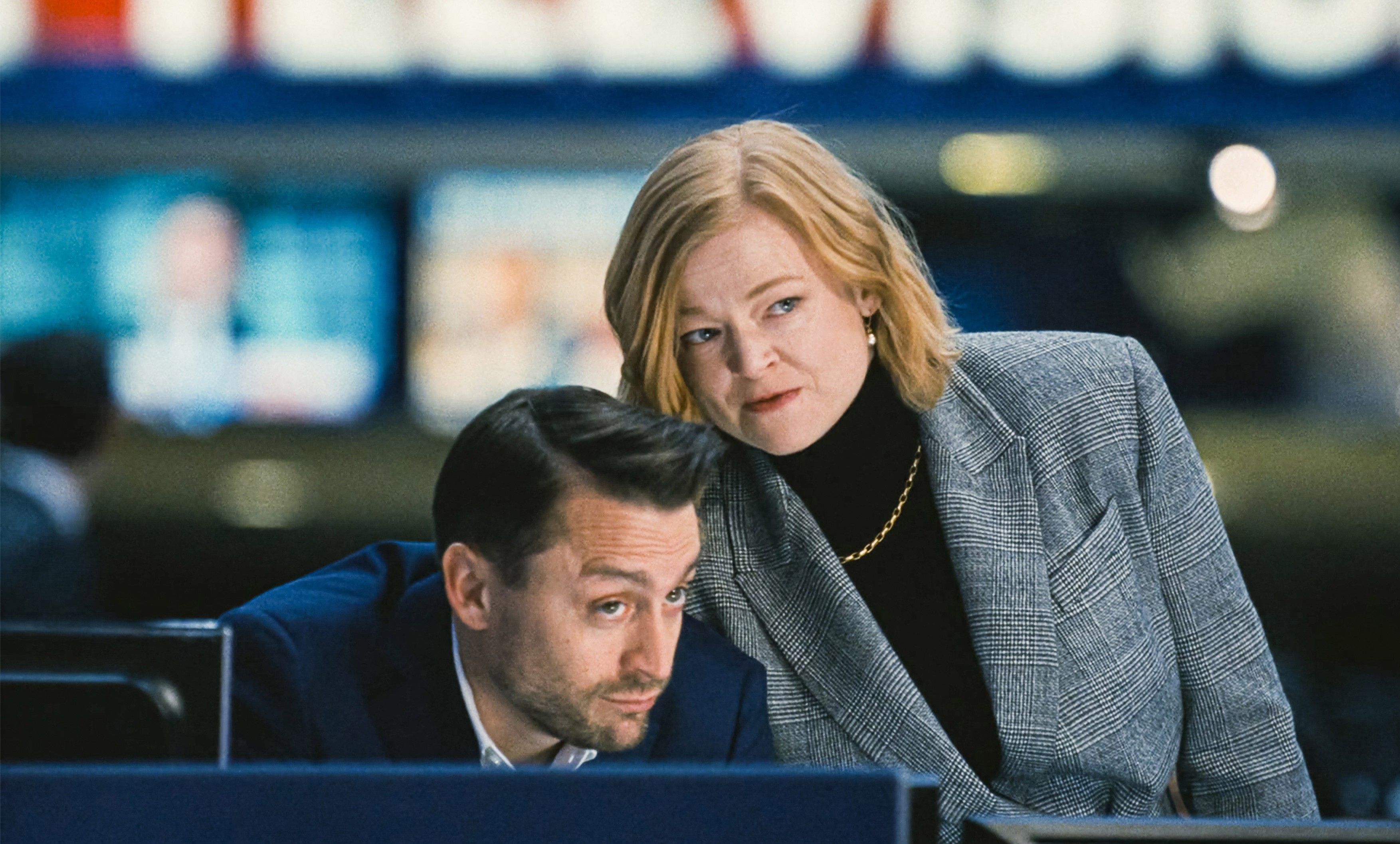 Sarah Snook and Kieran Culkin