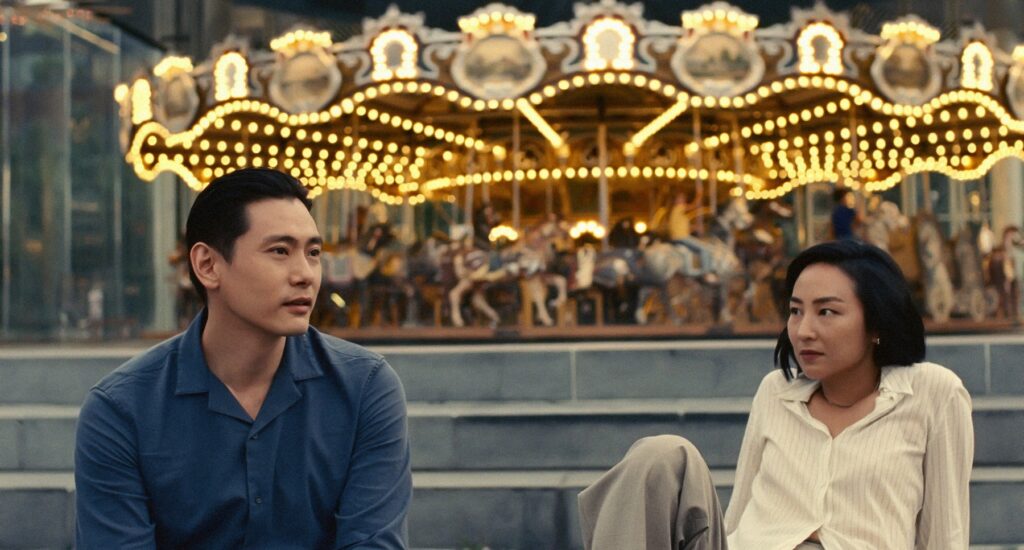 PAST LIVES, from left: Teo YOO, Greta Lee, 2023.,Image: 783779234, License: Rights-managed, Restrictions: Please credit Courtesy Everett Collection, Model Release: no, Credit line: Courtesy Everett Collection / Everett / Profimedia