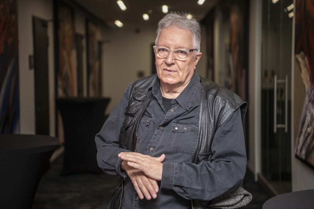 Beograd 18.05.2023. Miša Radivojević. Promocija knjige Kino-poeta velikog crnila, grupe autora, zbornik tekstova o filmskom opusu Živojina Žike Pavlovića Foto: Dragan Mujan/Nova.rs