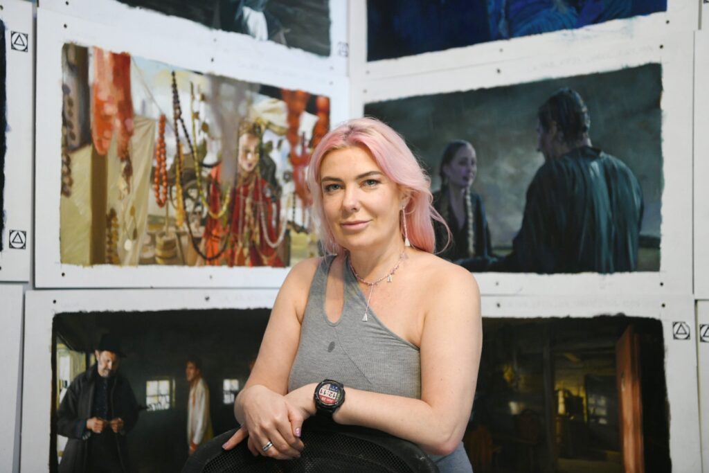 Beograd 20. jun 2023. Slikanje scena za animirani film Seljaci The Peasants Foto:Vesna Lalić/Nova.rs