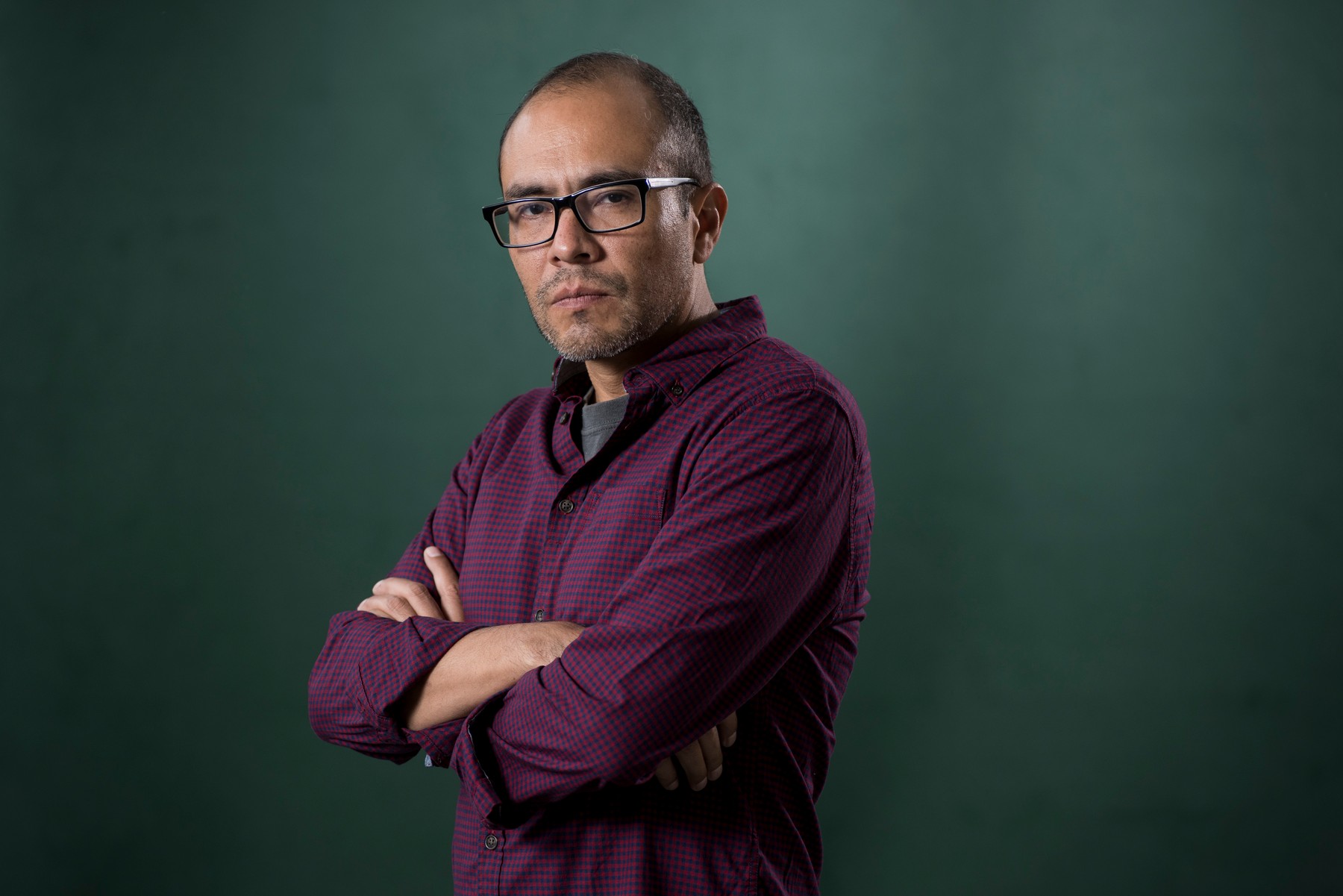 Yuri Herrera at the 2015 Edinburgh International Book Festival.