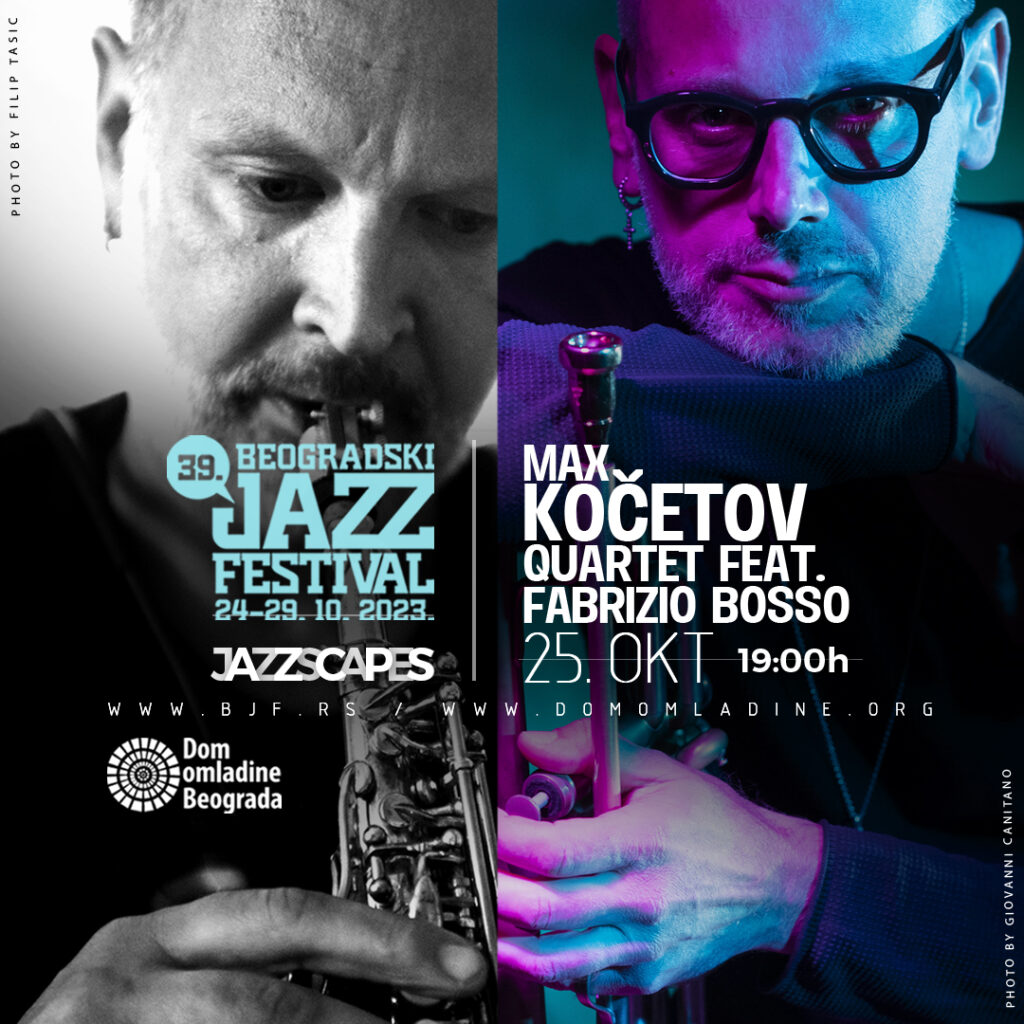 Max Kochetov Quartet feat. Fabrizio Bosso na svečanom otvaranju 39. Beogradskog džez festivala
