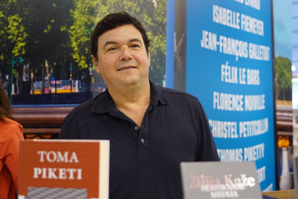 Beograd 28.10.2023. Toma Piketi, Thomas Piketty, francuski ekonomista, pisac, predstavljanje knjiga, knjige, intervju, Beogradski sajam knjiga Foto: Goran Srdanov/Nova.rs
