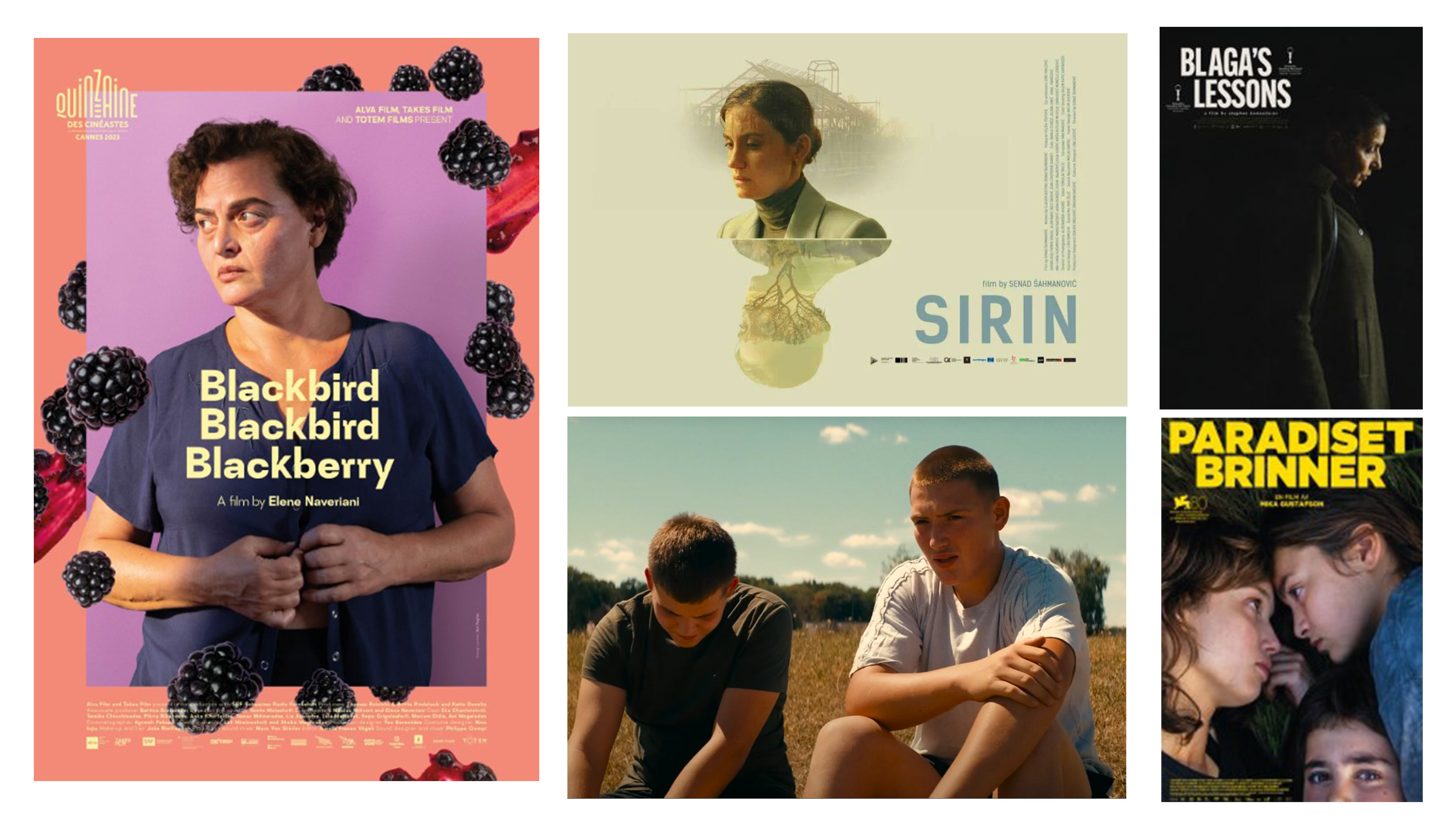 “Kos kos kupina” (2023) Elena Naveriani, Gruzija  
 “Sirin” (2023) Senad Šahmanović, Crna Gora
“Blagine lekcije”, (2023), Stefan Komandarev, Bugarska  
“Raj u plamenu” (2023), Mika Gustafson, Švedska
“U kući pada kiša” (2023) Paloma Sermon-Dai, Belgija