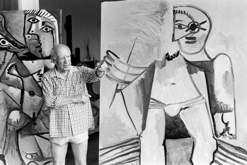 Spanish painter and sculptor Pablo Picasso is pictured at his home and studio in Mougins, south of France, on October 13, 1971.,Image: 365371295, License: Rights-managed, Restrictions: , Model Release: no, Credit line: Ralph GATTI / AFP / Profimedia