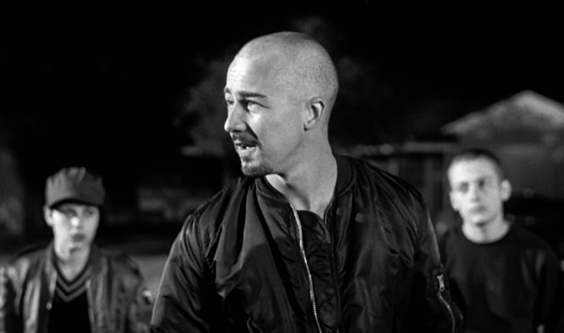 Edward Norton USA. Edward Norton in a scene from (C)New Line Cinema film: American History X (1998). Plot: Living a life