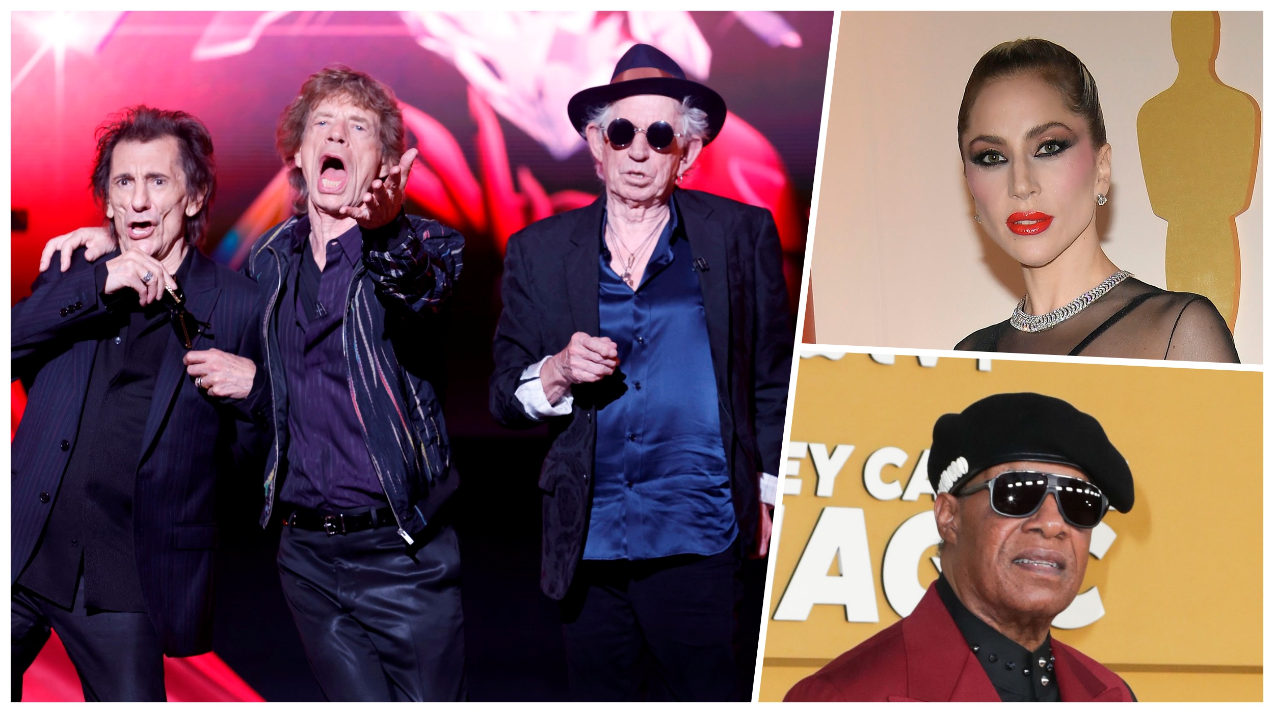 kombo Rolingstonsi, Lejdi Gaga i Stivi Vonder